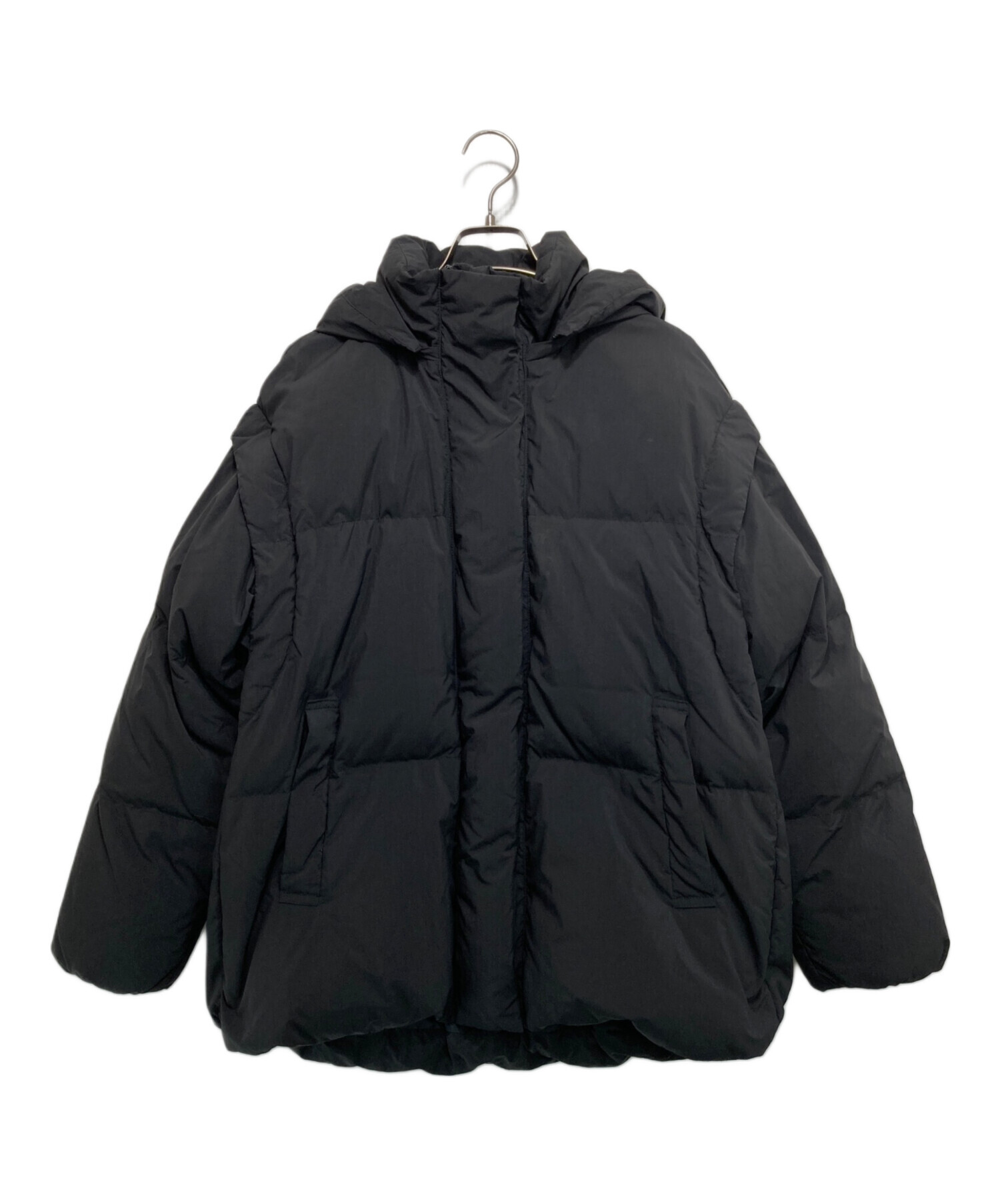 emmi サステナブルダウン 黒 中古・古着通販】emmi (エミ) サスティナブルマルチウェイダウン