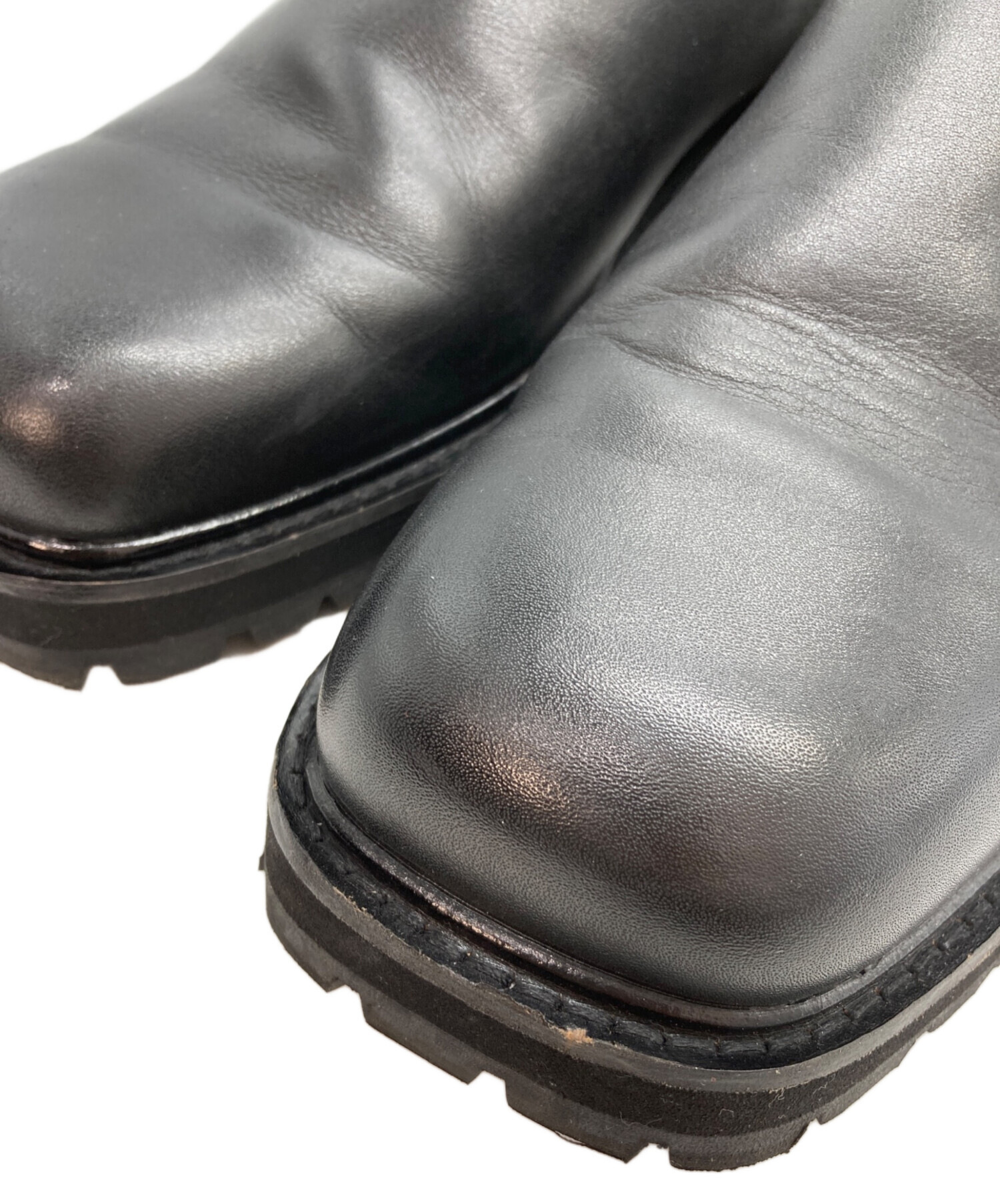 中古・古着通販】ZARA (ザラ) スクエアトゥスリッポン ブラック サイズ