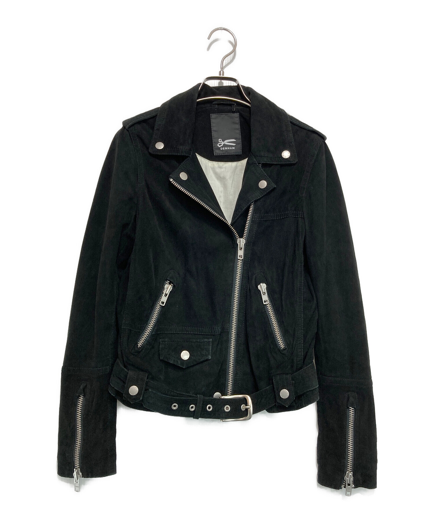 DENHAM デンハム　スェードレザージャケット　ブラック　牛革 DENHAM デンハム スェードレザージャケット ブラック 牛革