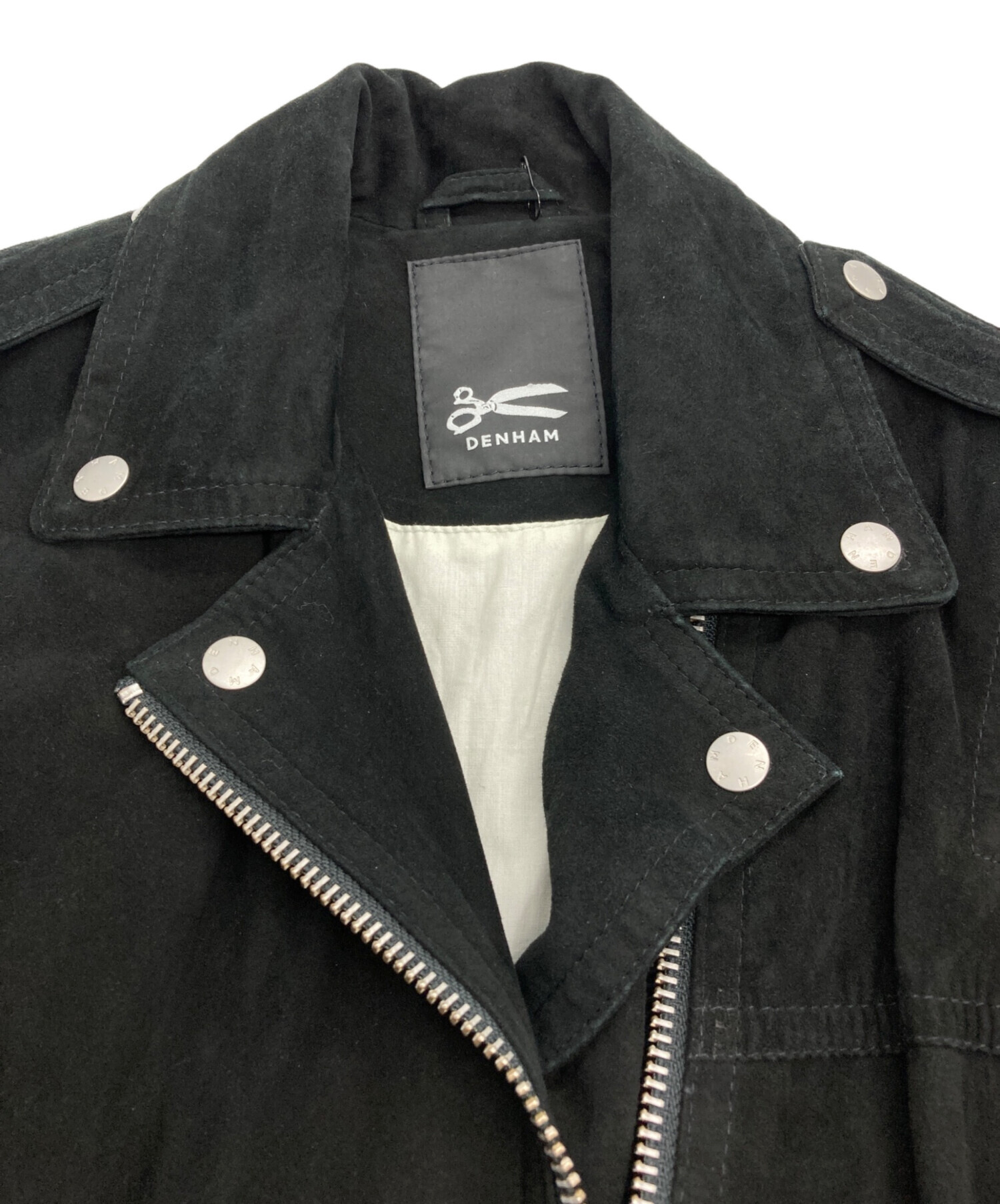 中古・古着通販】Denham (デンハム) スエードライダースジャケット