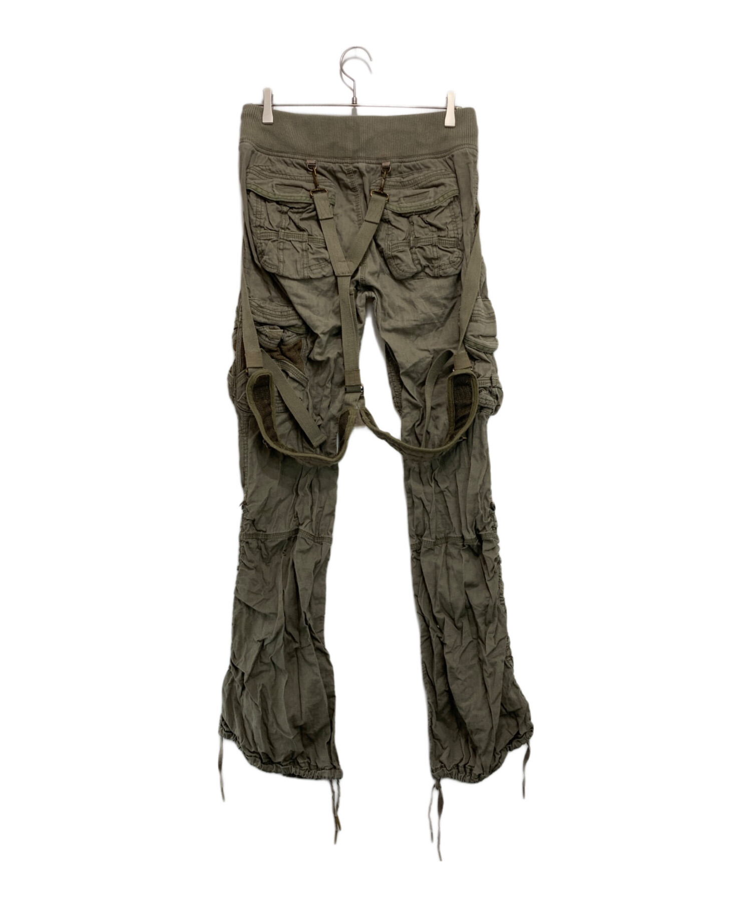 中古・古着通販】goa (ゴア) サスペンダーミリタリーパンツ カーキ