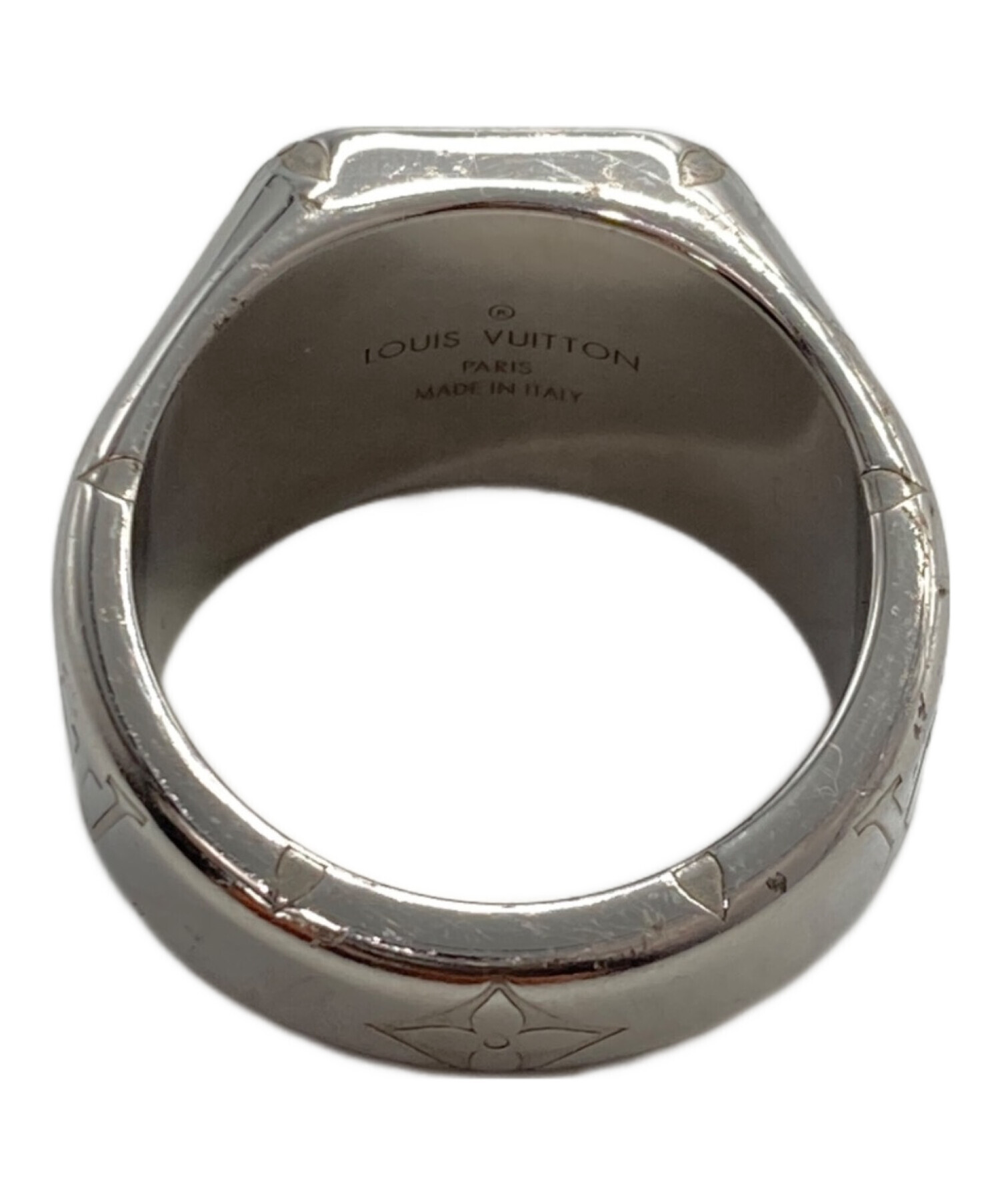 Louis Vuitton シグネットリング　モノグラム　Lサイズ 中古・古着通販】LOUIS VUITTON (ルイ ヴィトン) シグネットリング