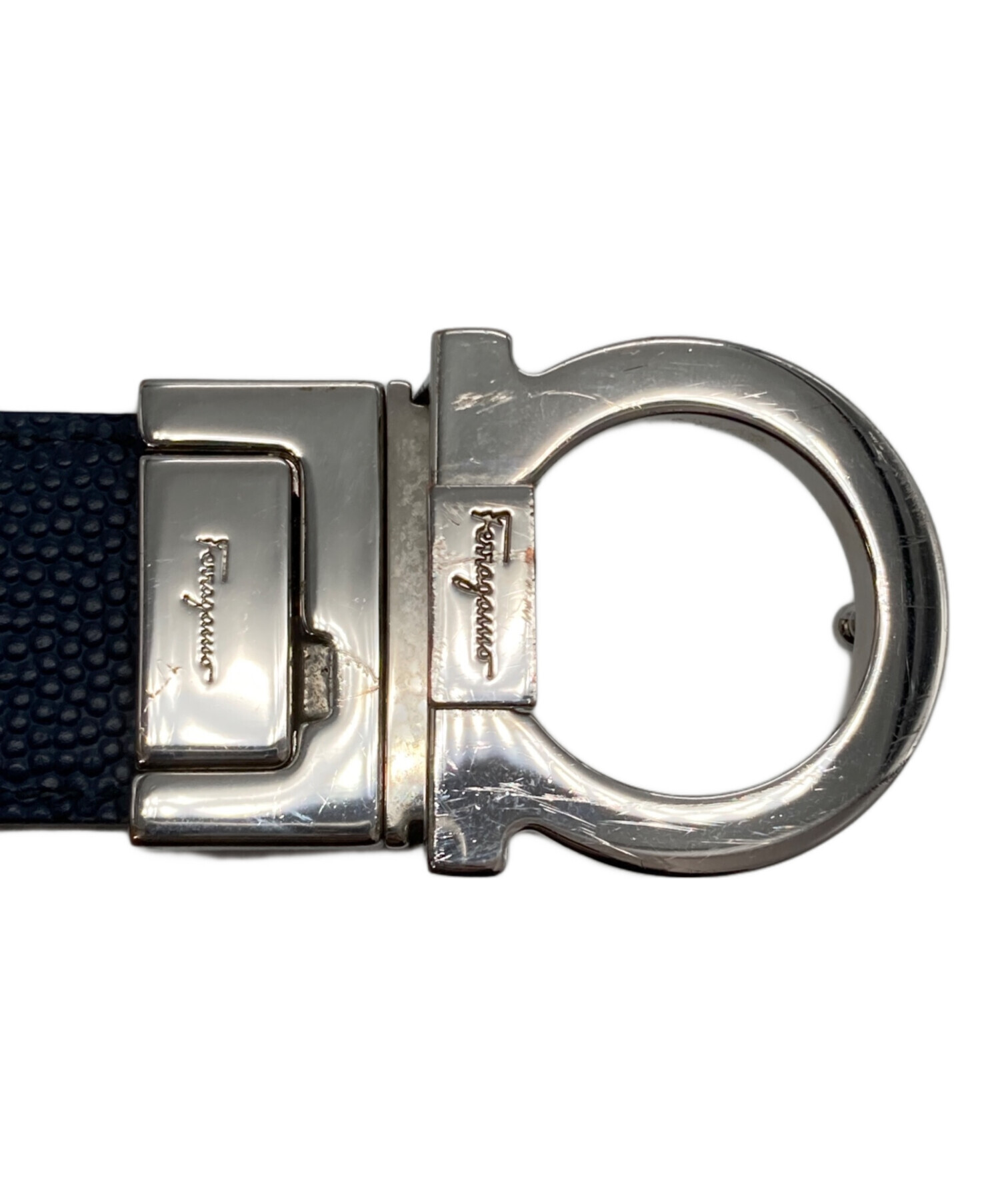 【新品未使用】FERRAGAMO リバーシブルレザーベルト FERRAGAMO（フェラガモ） リバーシブル ガンチーニ ベルト メンズ