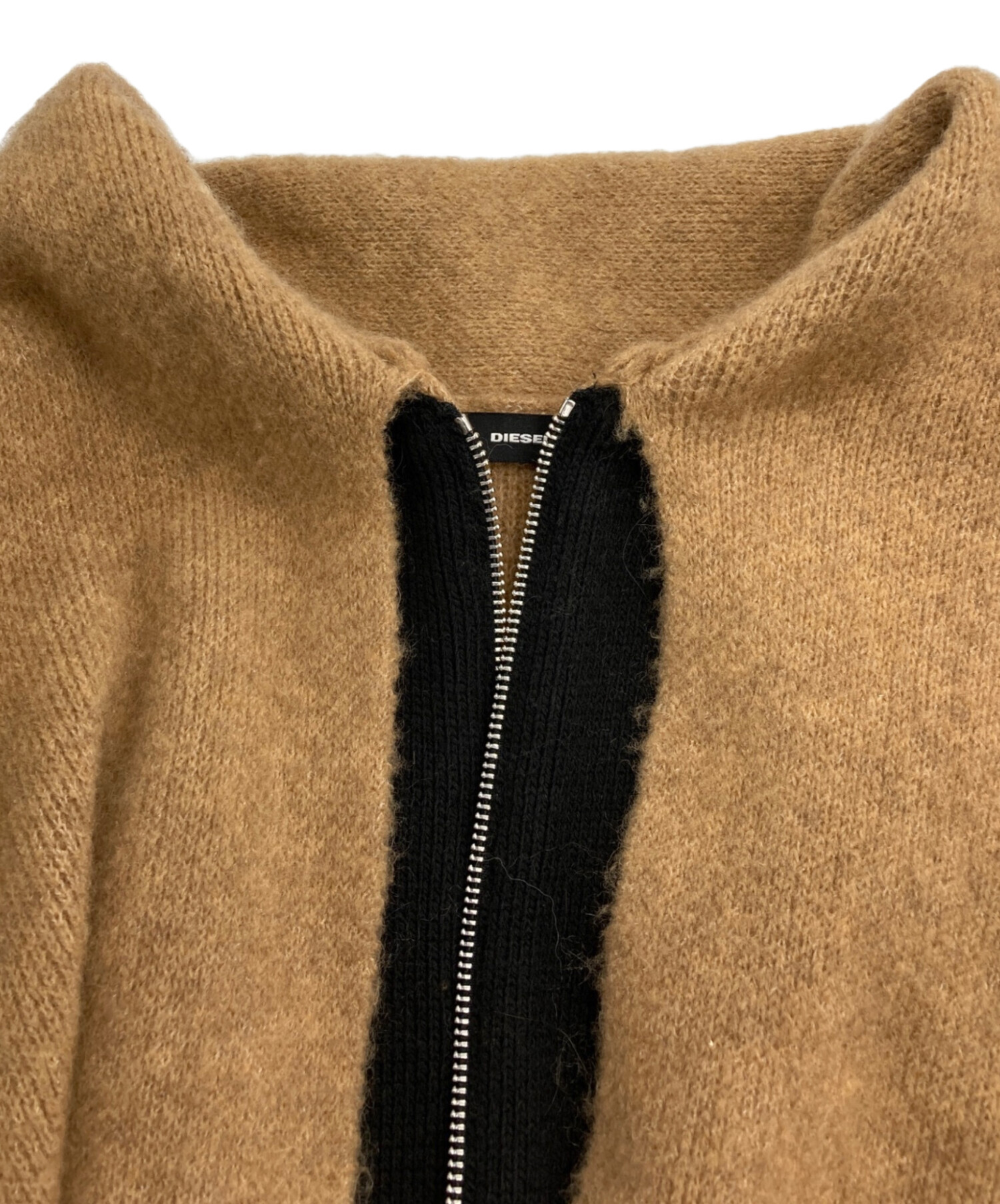 中古・古着通販】DIESEL (ディーゼル) ニットポンチョコート ベージュ 
