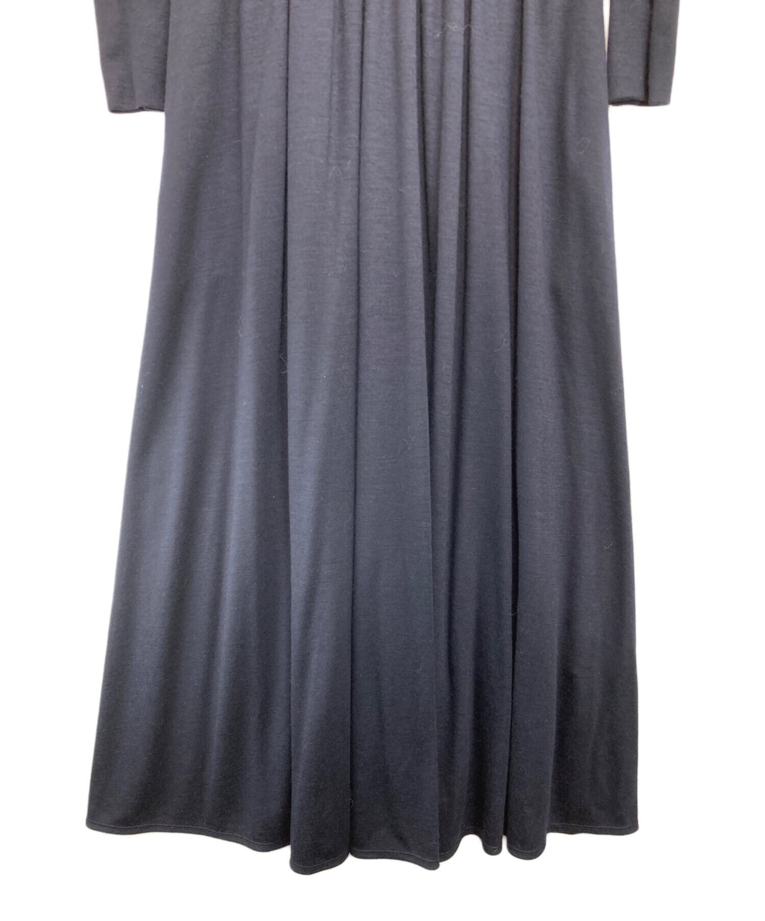 【中古】未使用品 ボーダーズアットバルコニー BORDERS at BALCONY VOLUME SLEEVE TOP カットソー 長袖 36 紺 中古・古着通販】BORDERS AT BALCONY (ボーダーズアットバルコニー