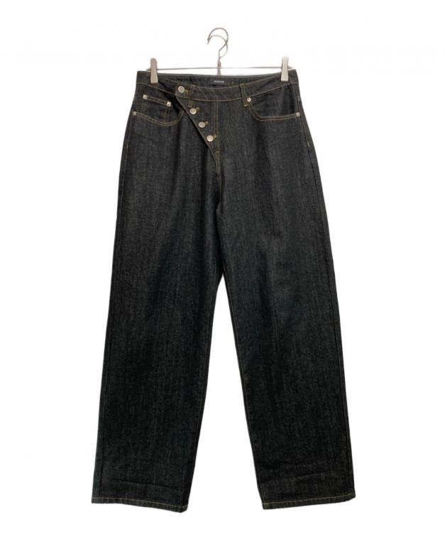 AAKAM ワイドデニムパンツ 中古・古着通販】AAKAM (アーカム) ワイドパンツ ブラック サイズ:1