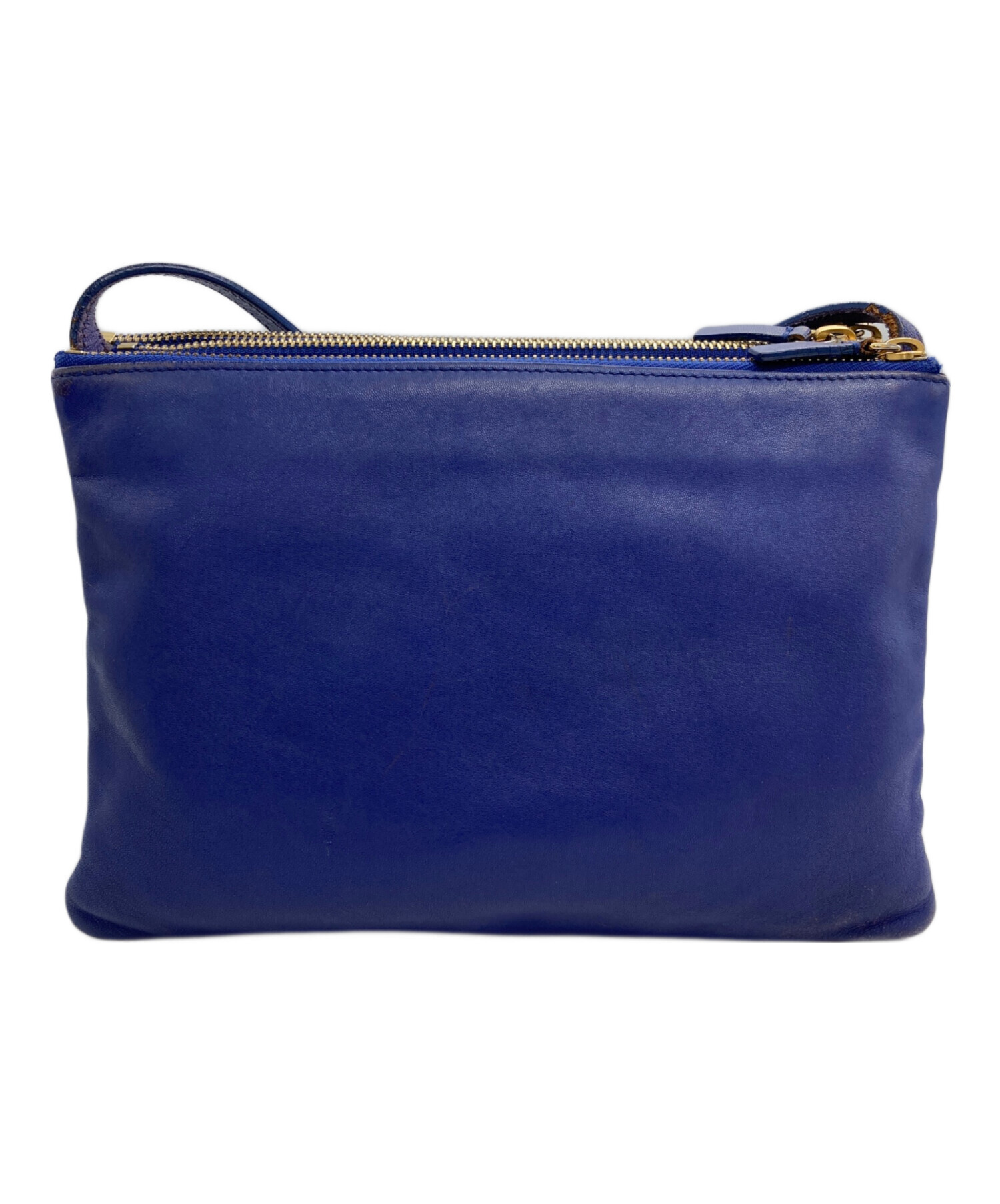 中古・古着通販】CELINE (セリーヌ) トリオショルダーバッグ ブルー