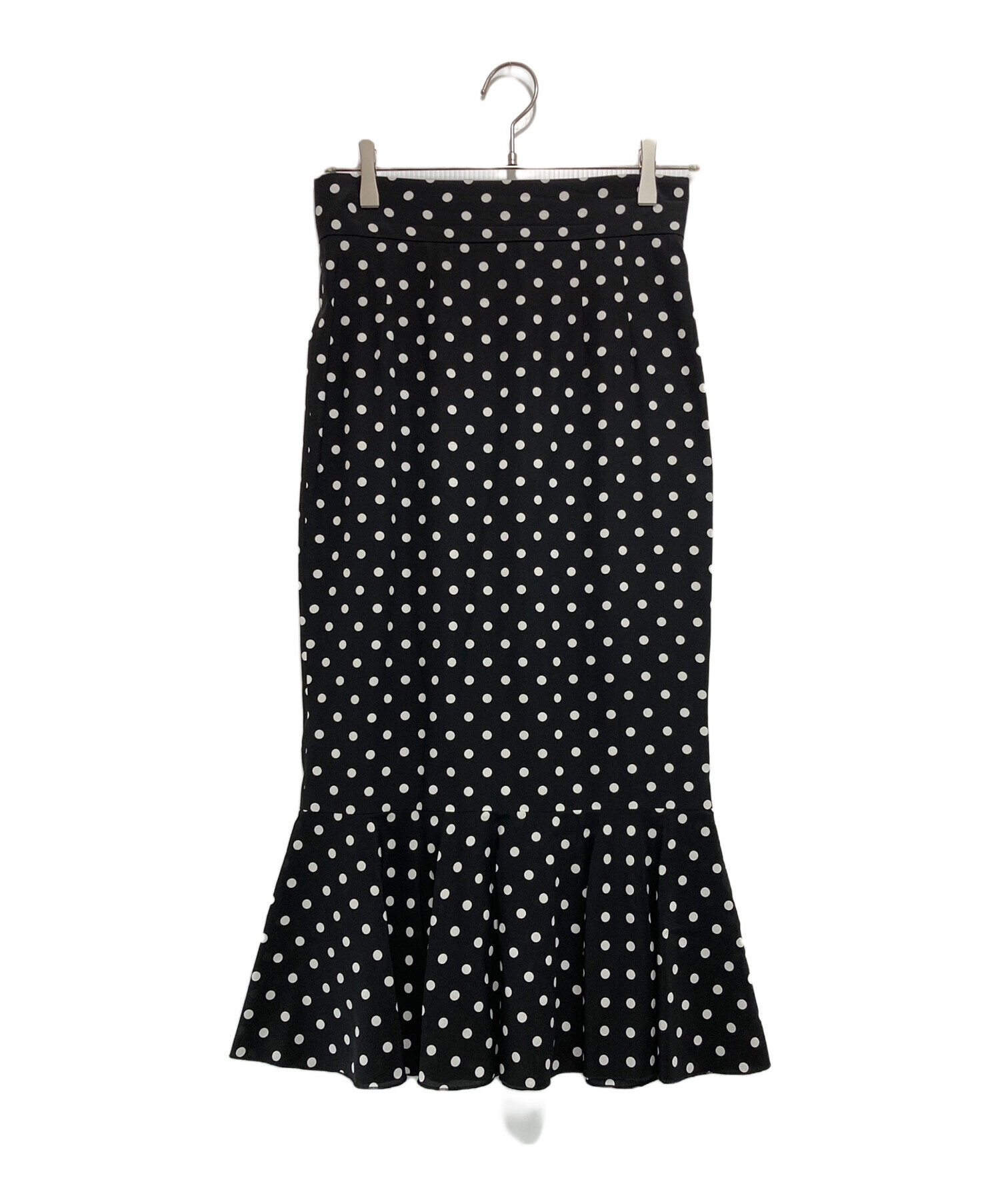 DOLCE & GABBANA シルク花柄スカート ブラック　ボタン　40サイズ 中古・古着通販】DOLCE & GABBANA (ドルチェ＆ガッバーナ) ドット