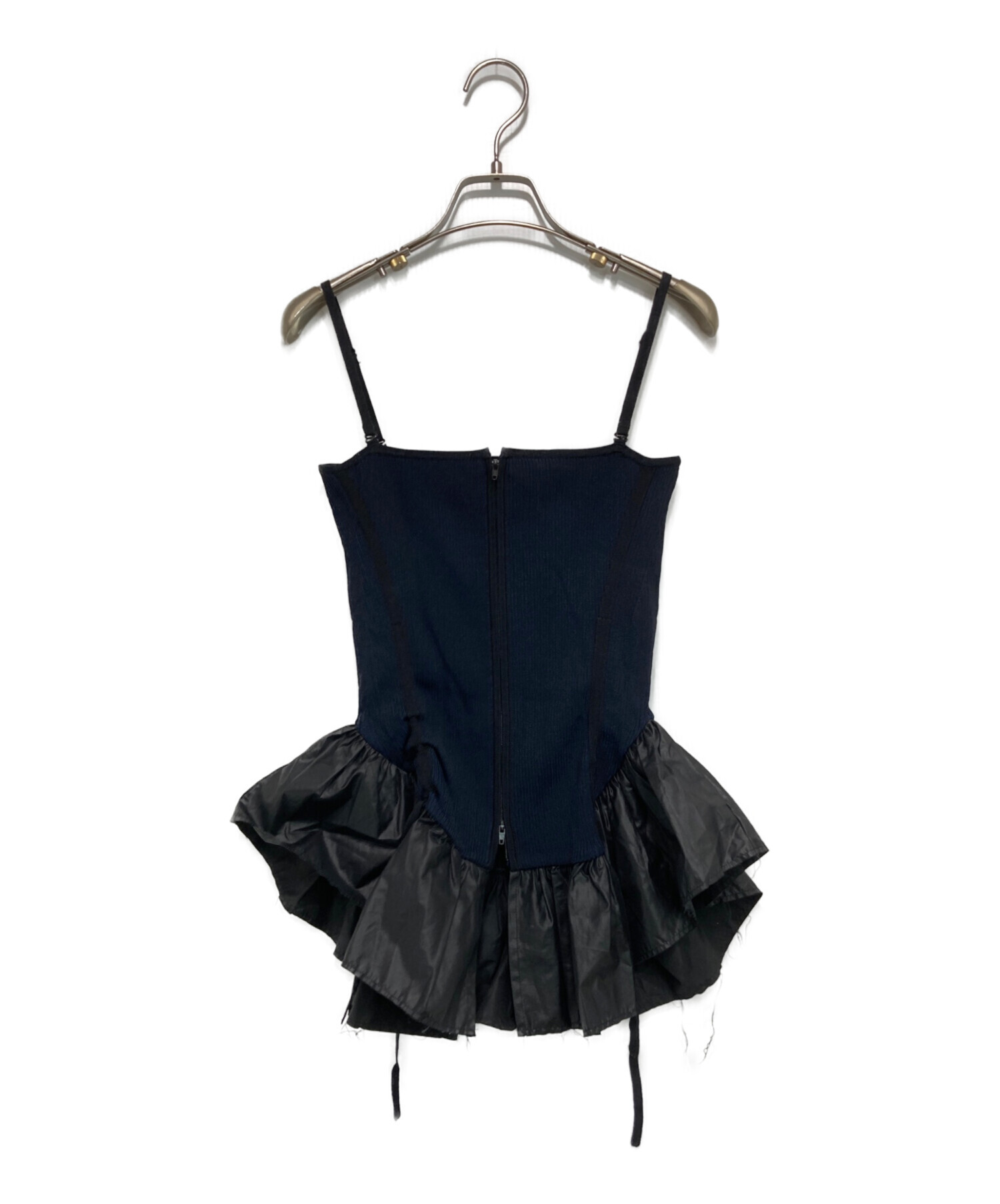 中古・古着通販】IRENE (アイレネ) Frilly Rib Bustier ネイビー 