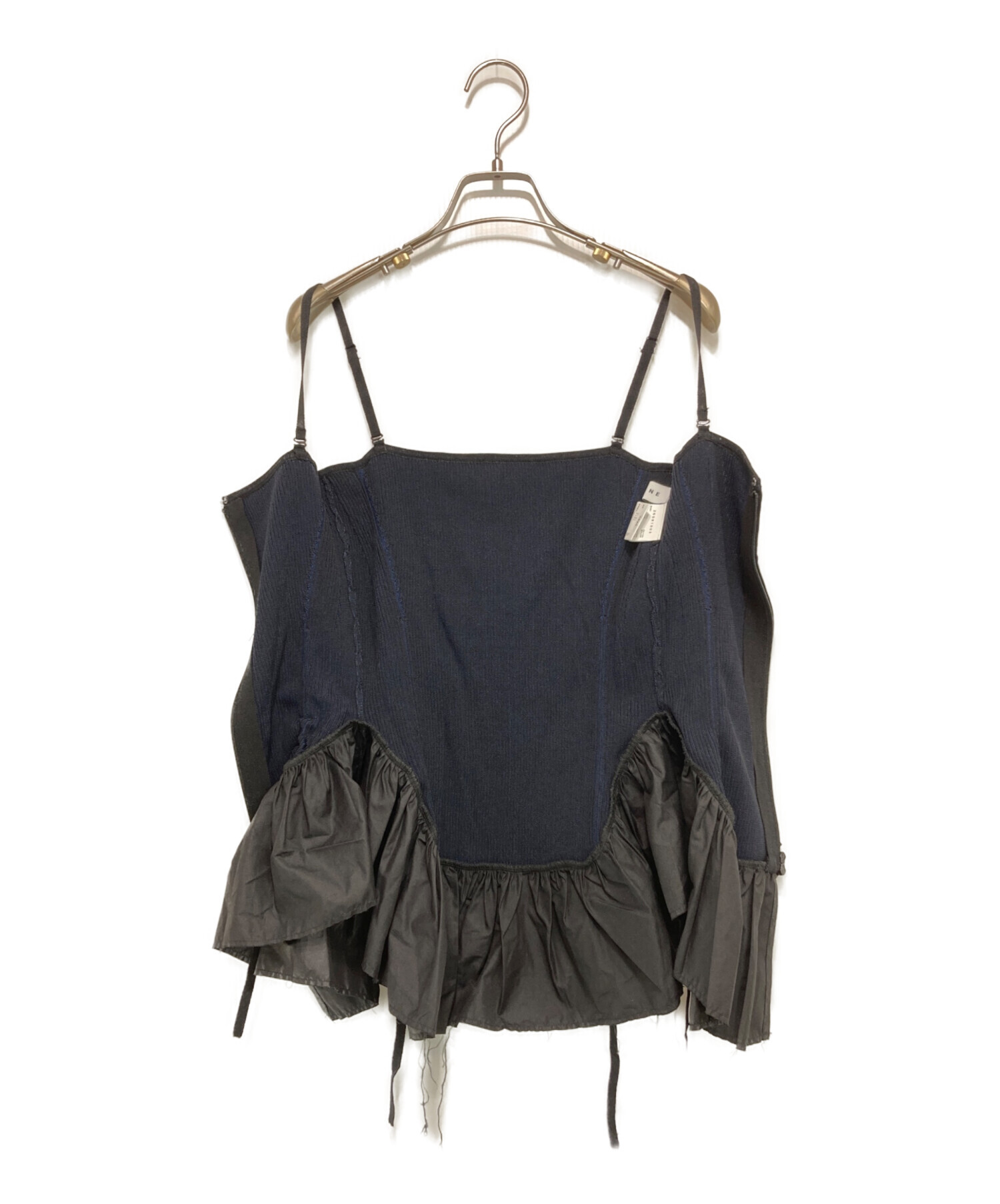 中古・古着通販】IRENE (アイレネ) Frilly Rib Bustier ネイビー 
