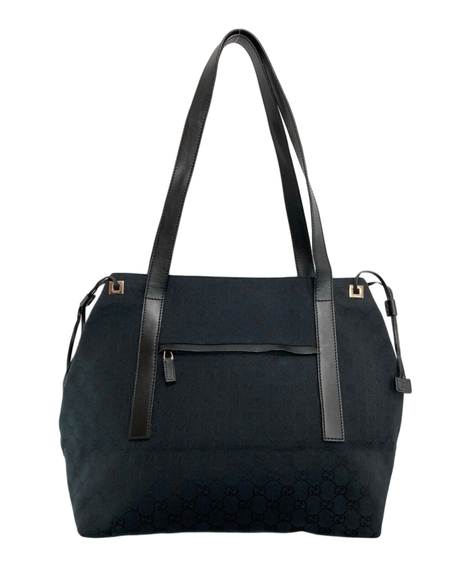 中古・古着通販】GUCCI (グッチ) GGキャンバストートバッグ ブラック