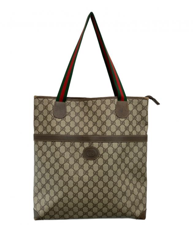 中古・古着通販】GUCCI (グッチ) [OLD]GGシェリーライントートバッグ