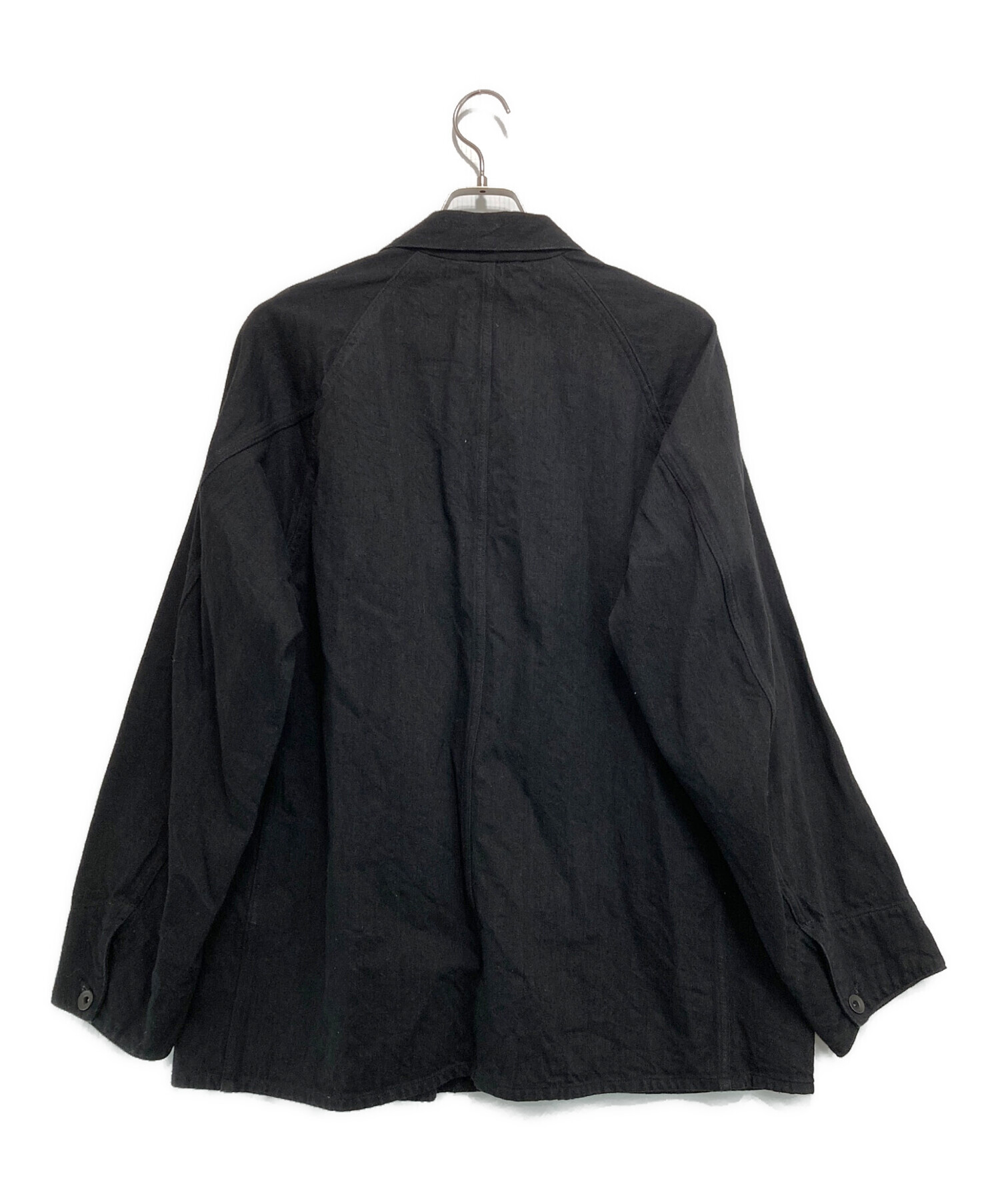 中古・古着通販】COMOLI (コモリ) デニムワークジャケット ブラック