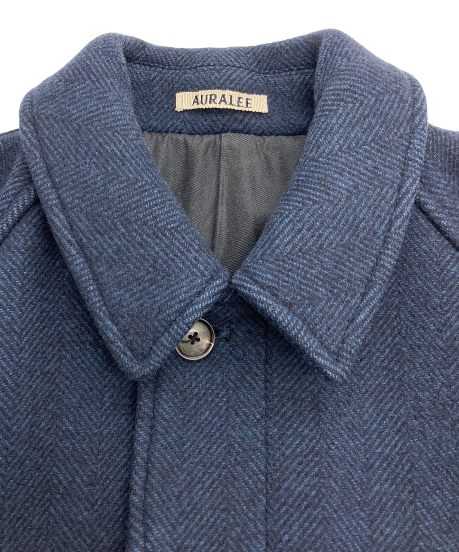 中古・古着通販】AURALEE (オーラリー) ウールヘリンボーンコート