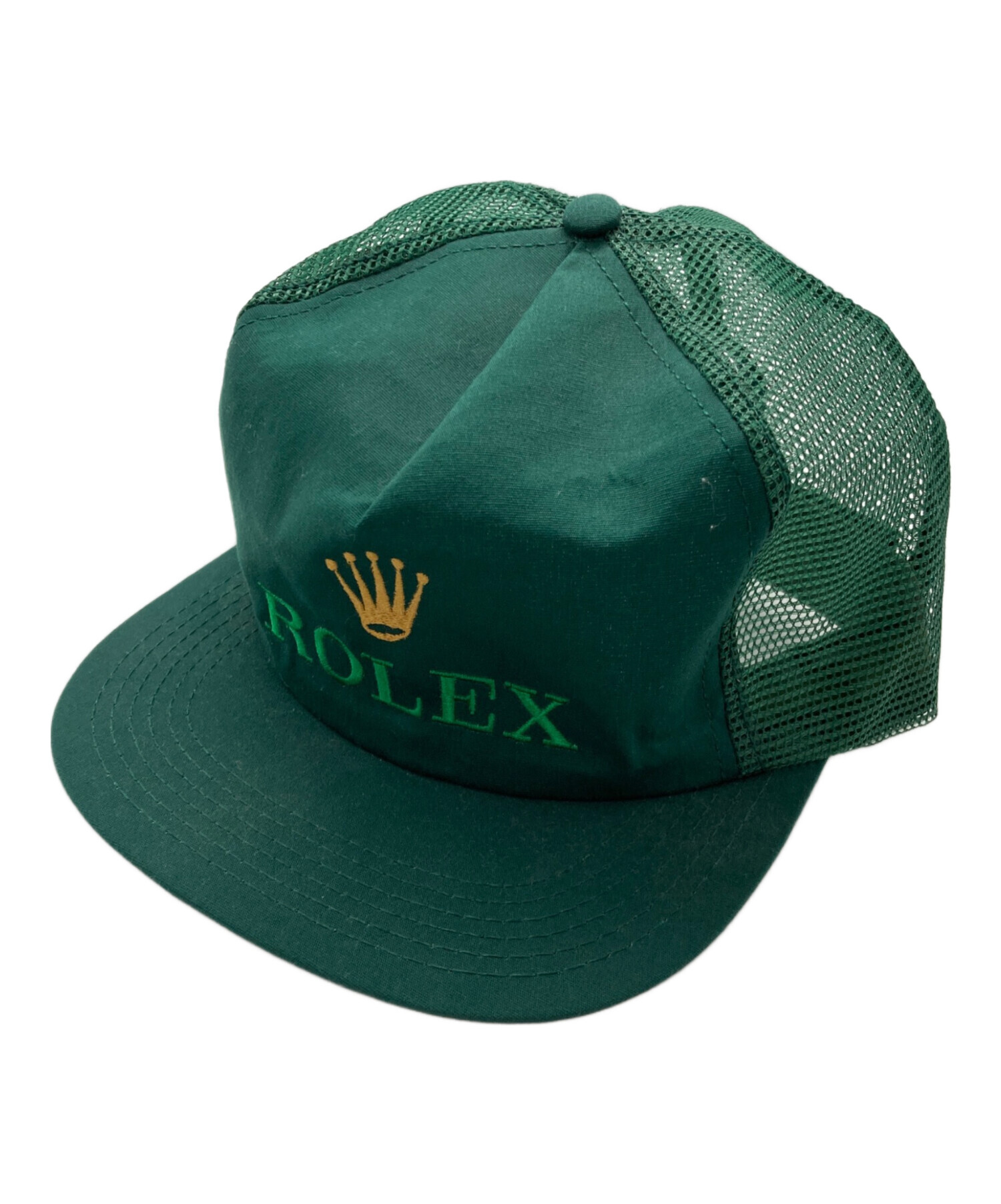 未使用 ROLEX メッシュキャップ 中古・古着通販】ROLEX (ロレックス) [古着]90's ロゴ刺繍メッシュ