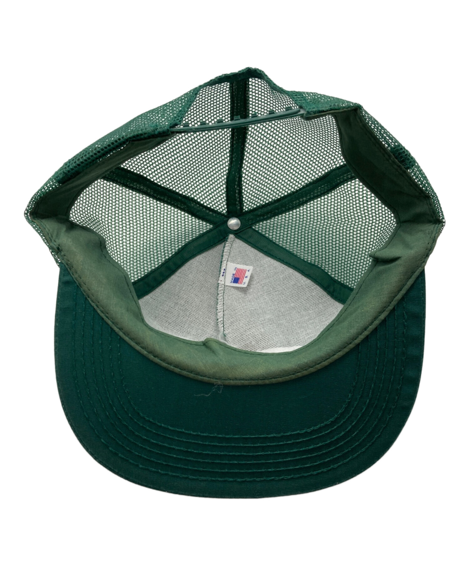 ROLEX メッシュキャップ 緑 中古・古着通販】ROLEX (ロレックス) [古着]90's ロゴ刺繍メッシュ