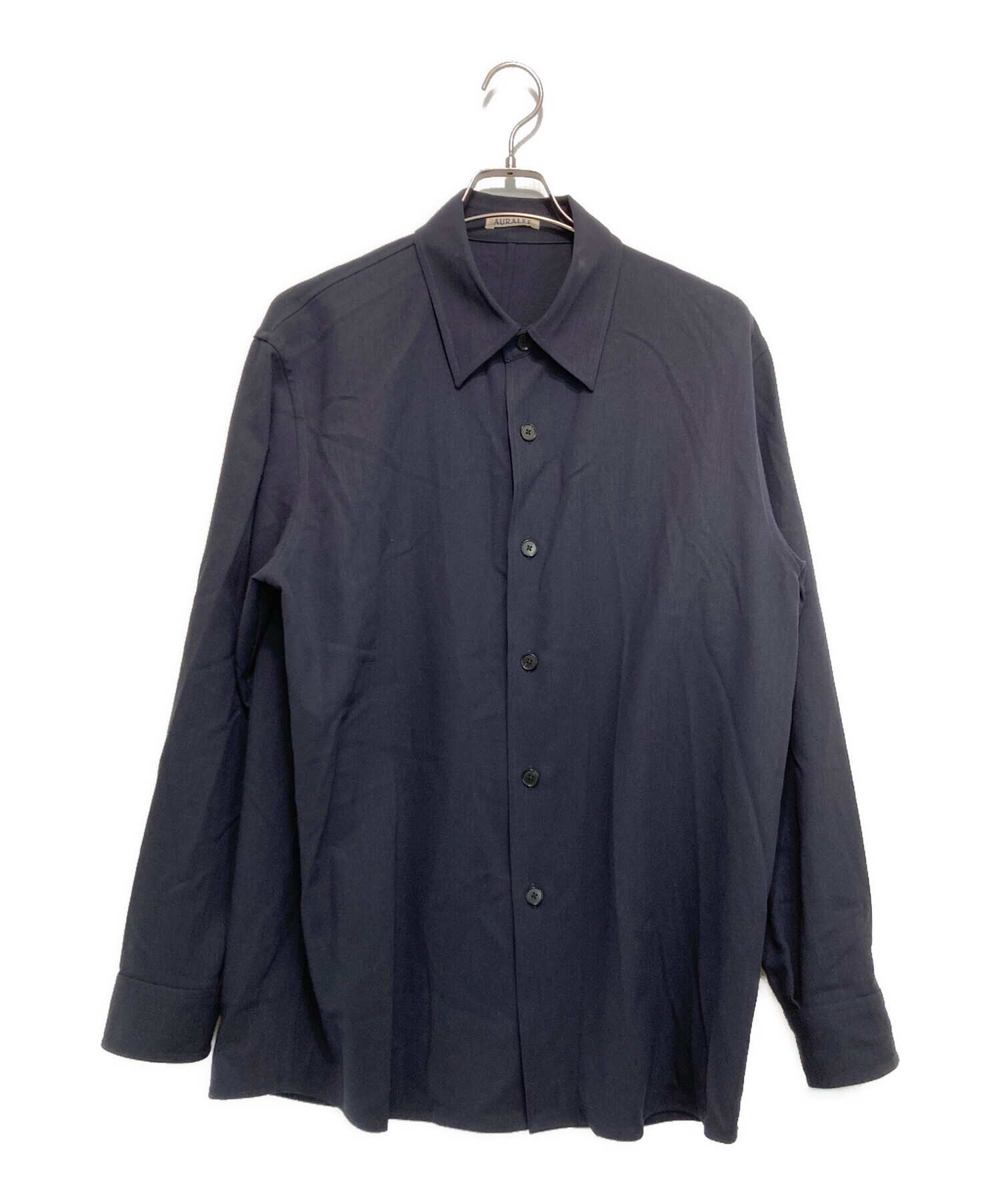 中古・古着通販】AURALEE (オーラリー) HARD TWIST WOOL DOBBY SHIRT