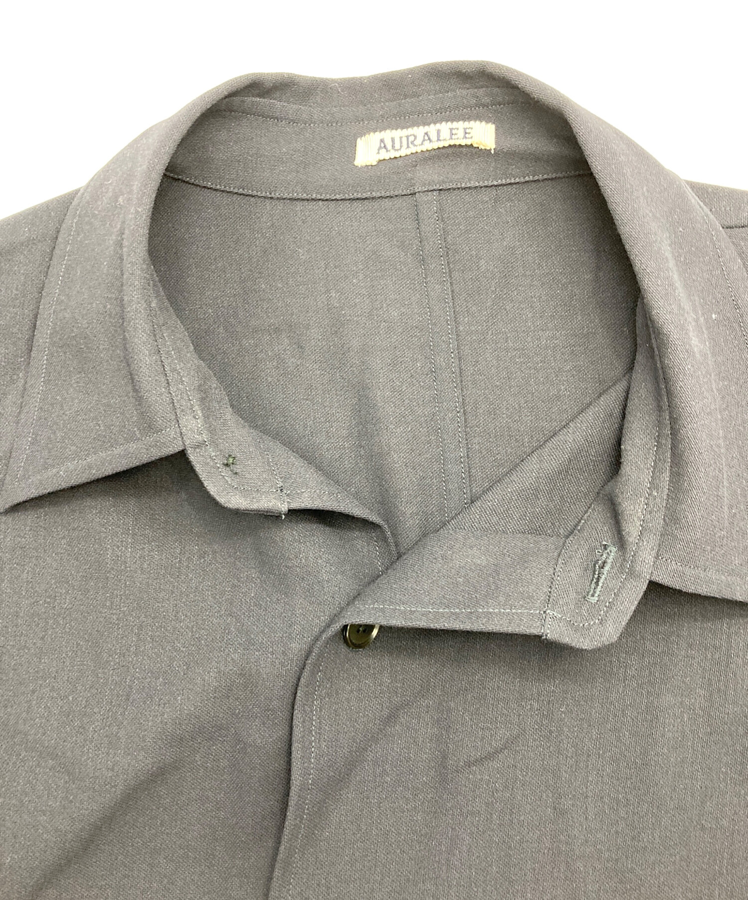 中古・古着通販】AURALEE (オーラリー) HARD TWIST WOOL DOBBY SHIRT
