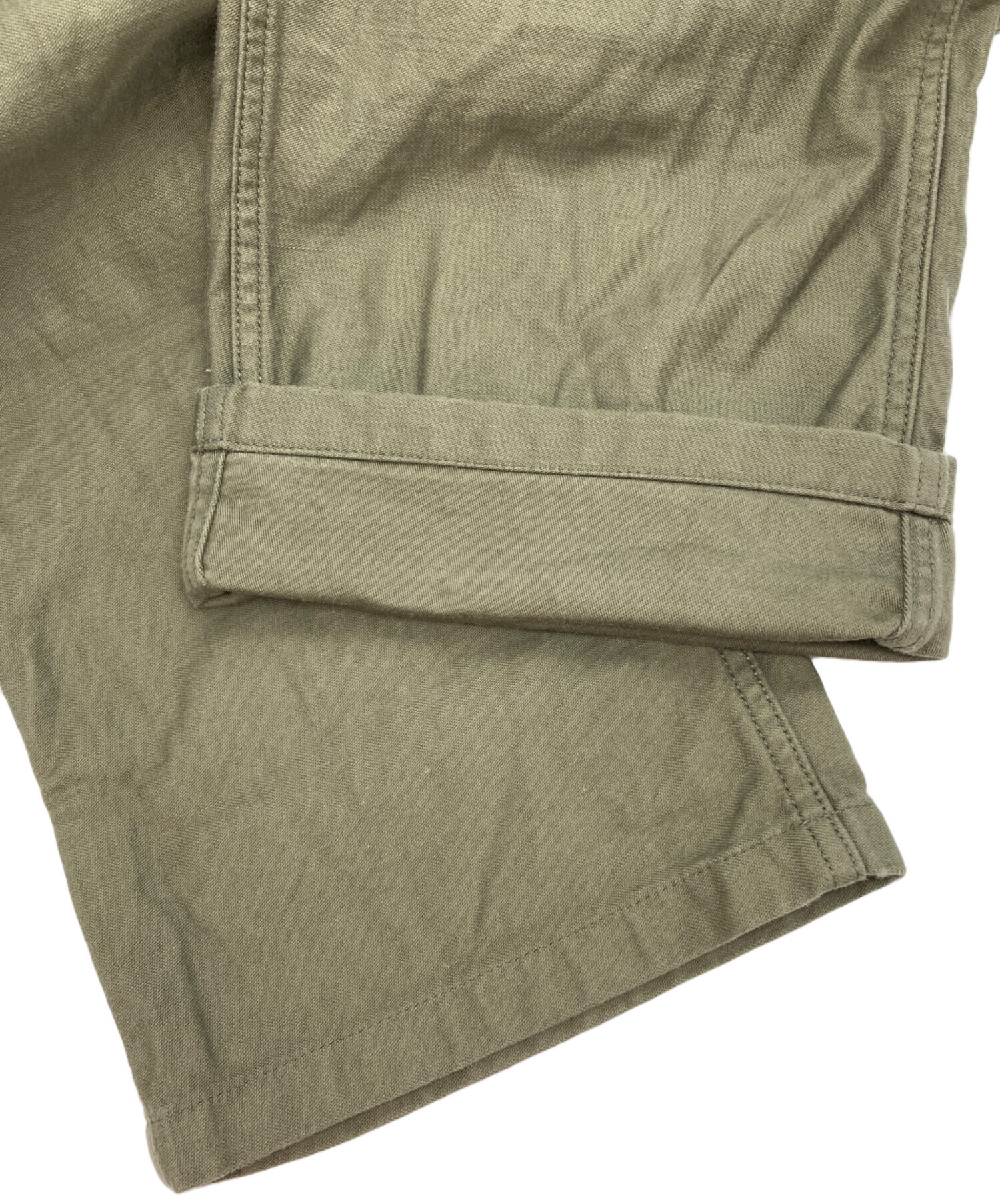 中古・古着通販】HYKE (ハイク) ベイカーパンツ カーキ サイズ:4