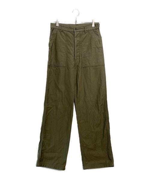 ハイク HYKE ベイカーパンツ 2 ワークパンツ オリーブ 中古・古着通販】HYKE (ハイク) ベイカーパンツ カーキ サイズ:4