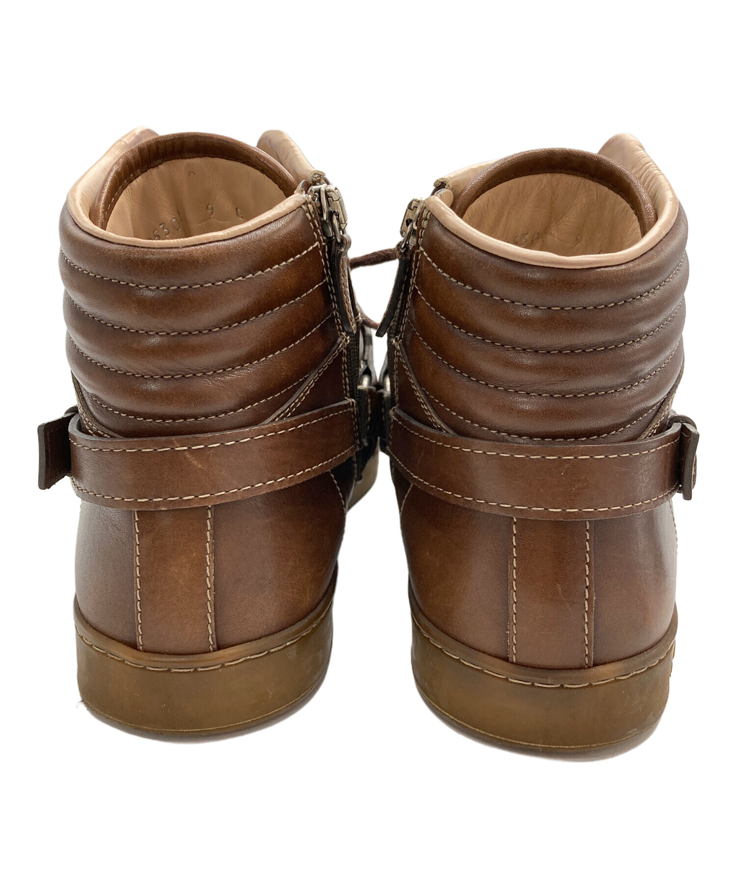 GUCCI グッチ ビットモカシン ハイカット イタリア製 メンズ USED 中古・古着通販】GUCCI (グッチ) ホースビットハイカットスニーカー