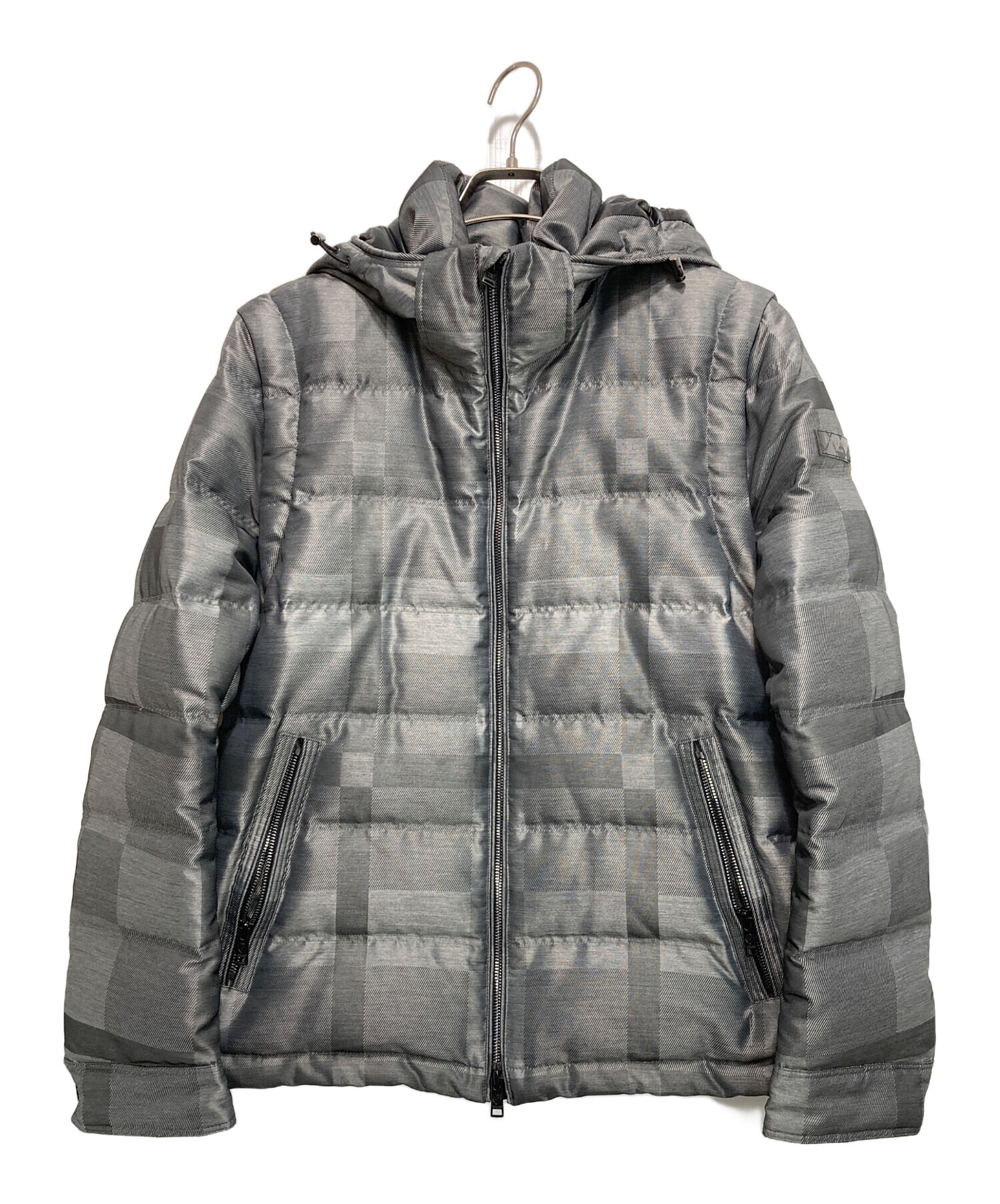 BLACK LABEL CRESTBRIDGE グレー ダウンジャケット 中古・古着通販】BLACK LABEL CRESTBRIDGE (ブラックレーベル クレスト