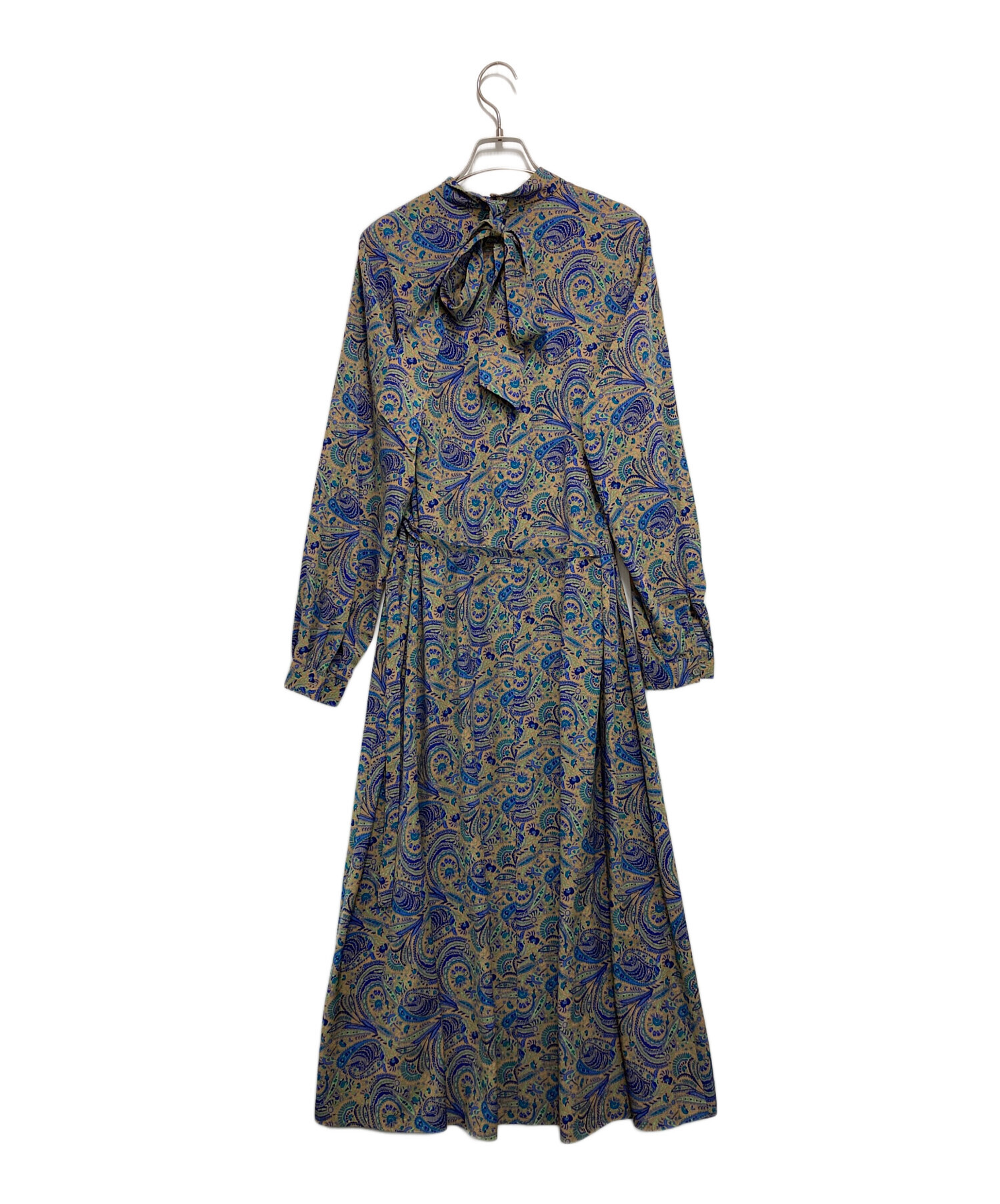 中古・古着通販】SOEJU (ソージュ) ペイズリーガラワンピース ブルー