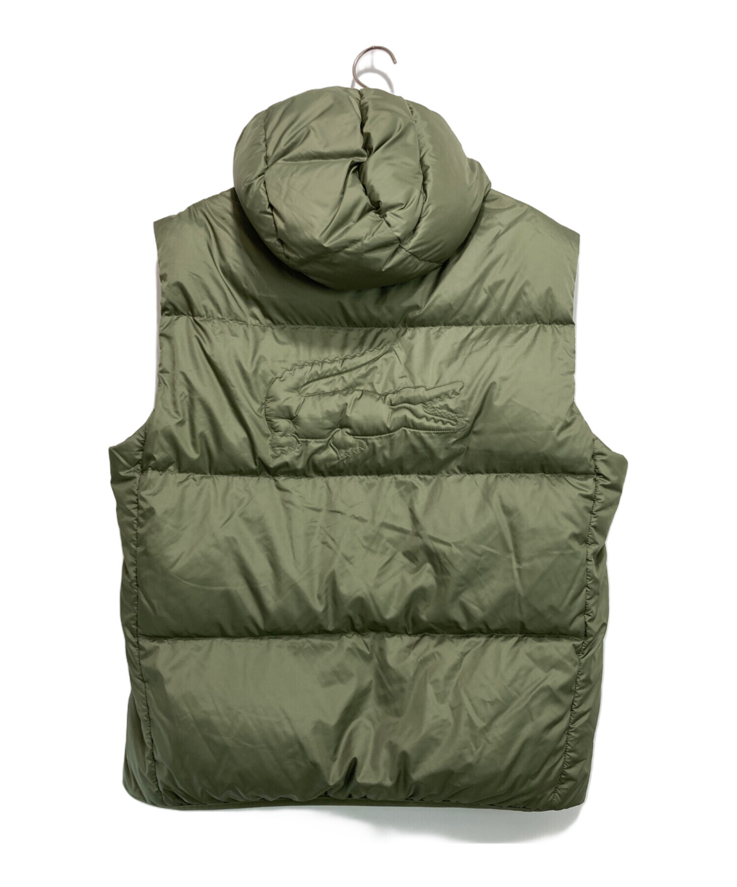 中古・古着通販】LACOSTE (ラコステ) ダウンベスト グリーン サイズ:ML