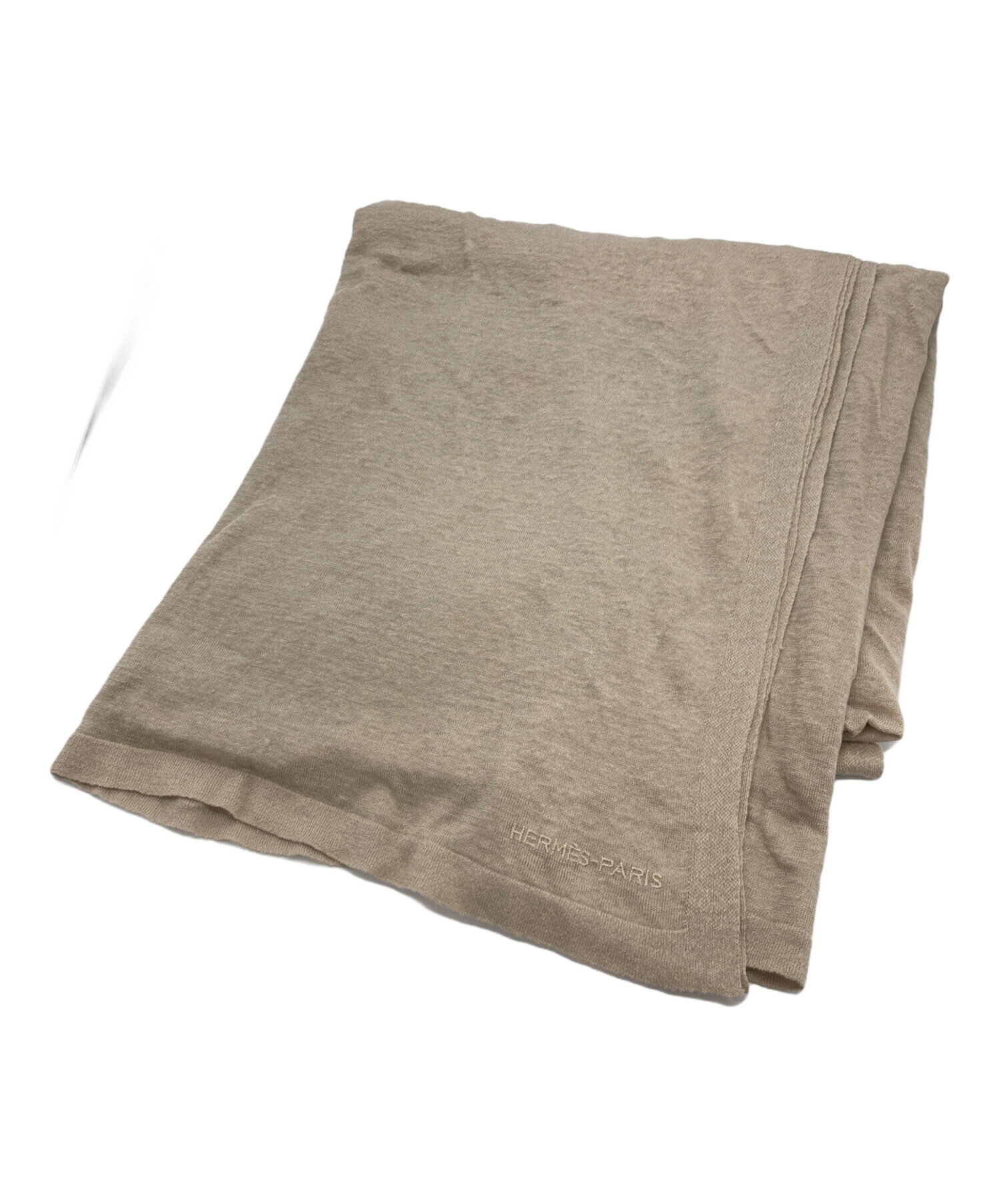 中古・古着通販】HERMES (エルメス) リネンシルクストール ベージュ