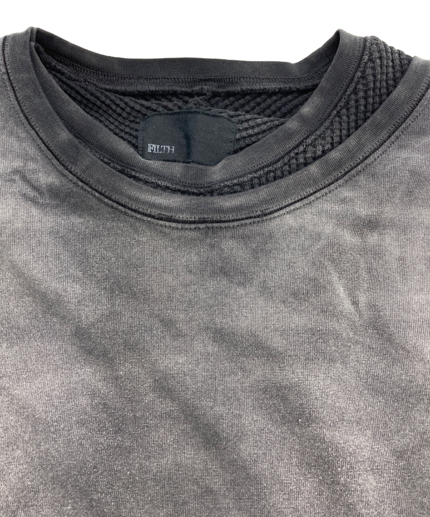 中古・古着通販】filth (フィルス) DOUBLE LAYER THERMAL T-SHIRTS