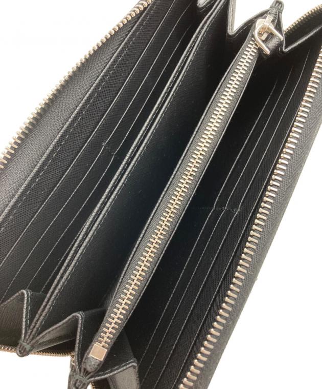 希少 プラダ サフィアーノ トライアングル オーガナイザー 長財布 ジップ 黒 希少 プラダ サフィアーノ トライアングル オーガナイザー 長財布