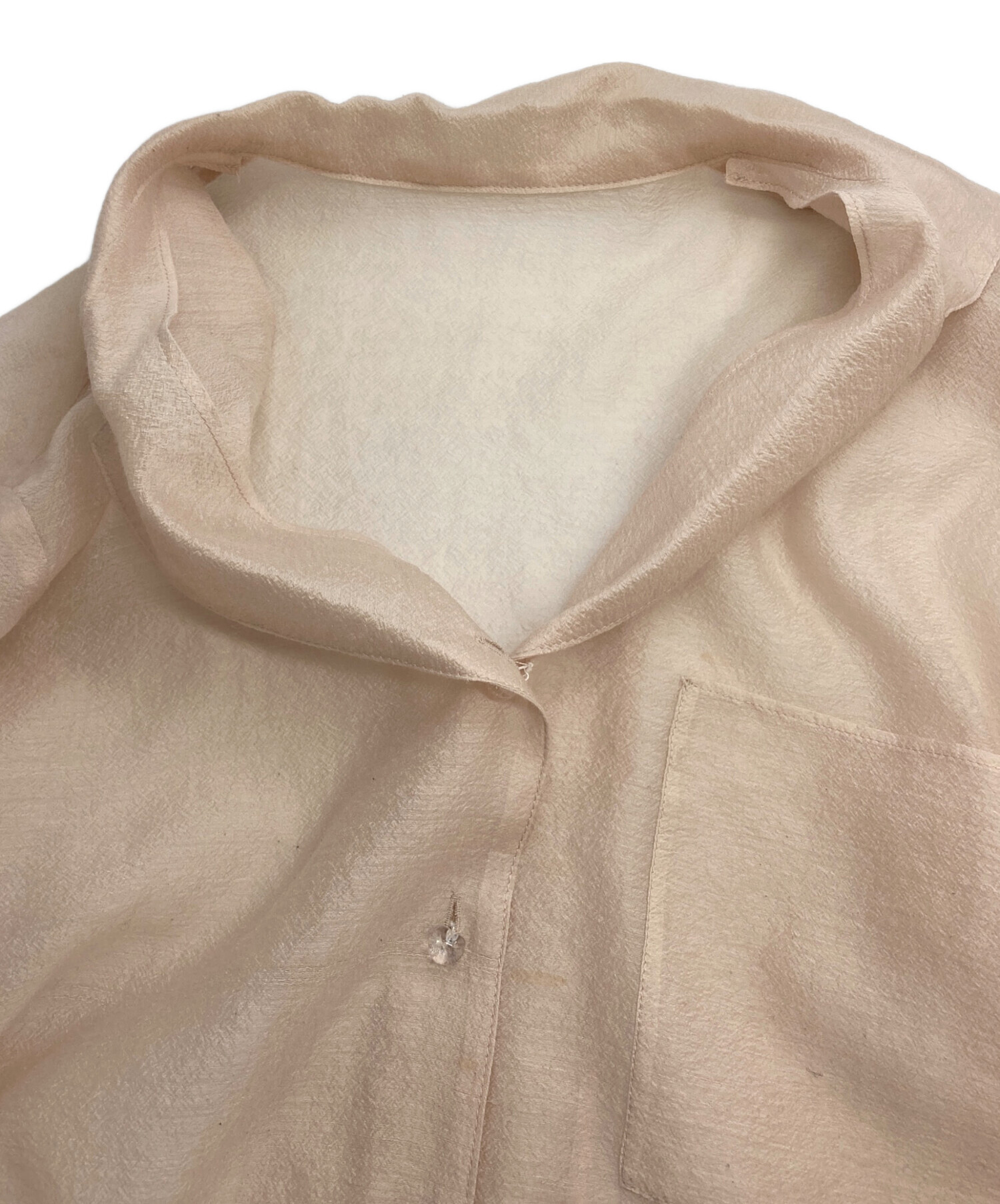 中古・古着通販】FUMIE=TANAKA (フミエタナカ) シアーシャツ ベージュ