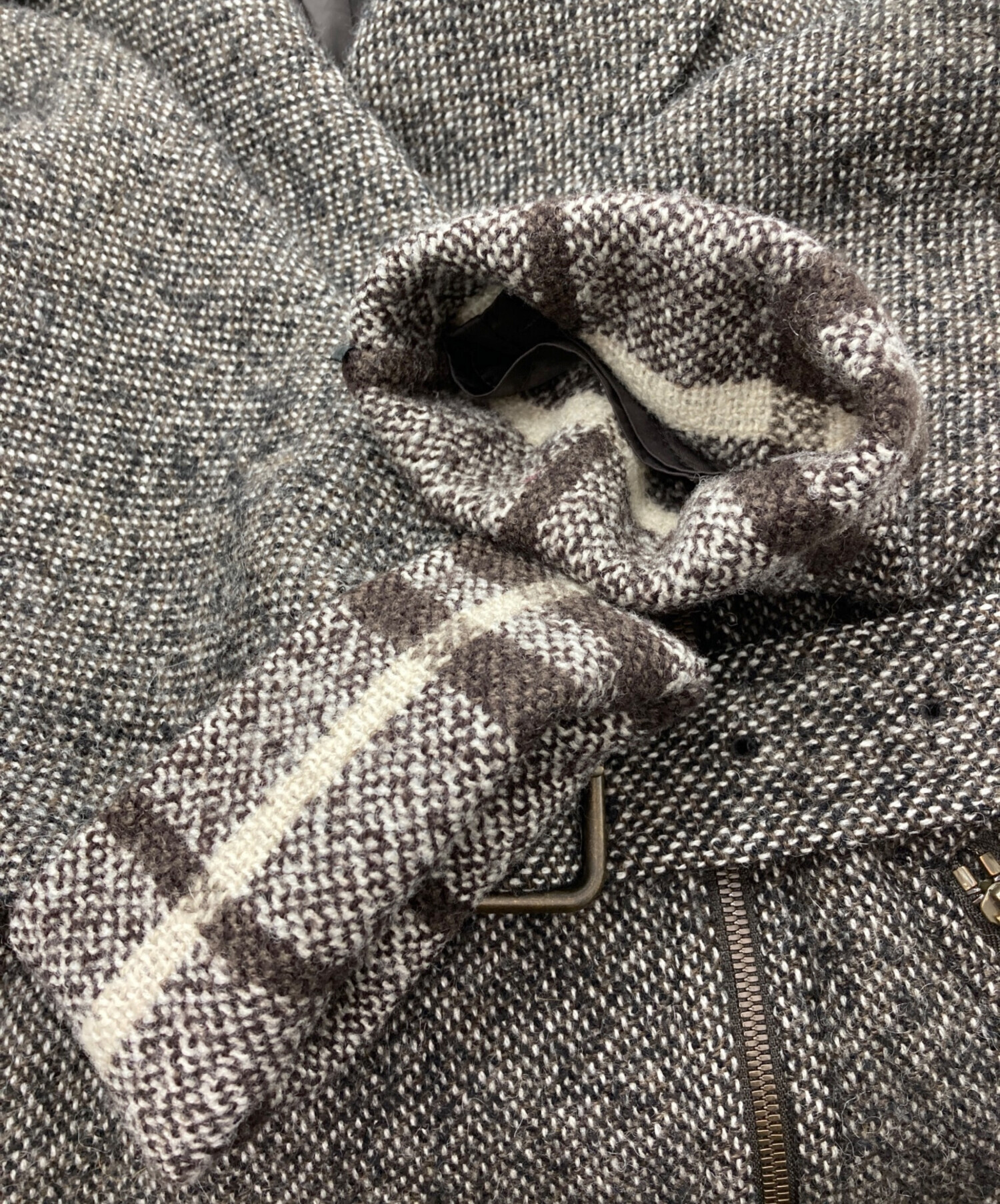 【美品】バーバリー BURBERRY ケープコート モヘヤ アルパカ 38 中古・古着通販】BURBERRY (バーバリー) モヘヤアルパカ混ダブルコート