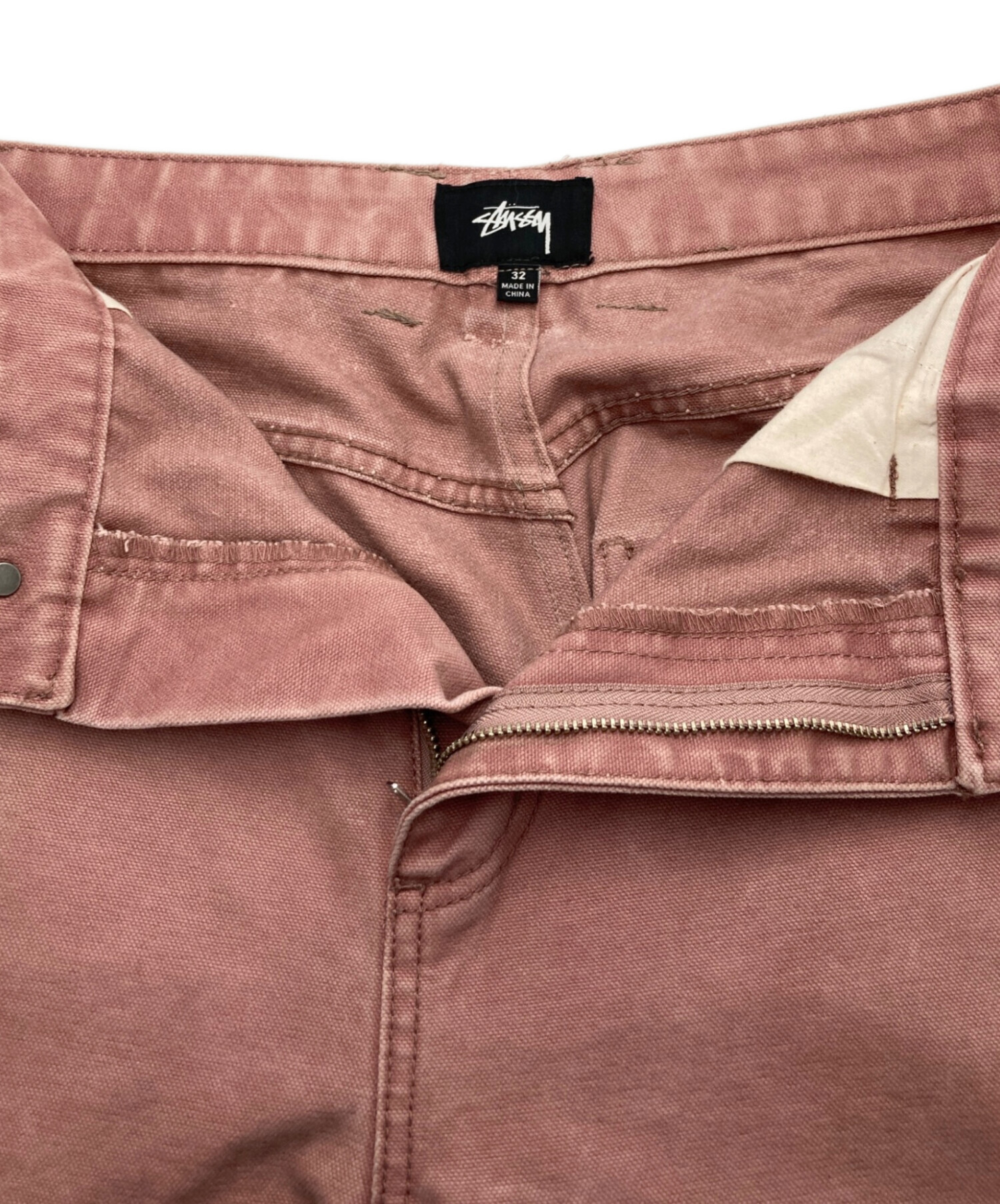 中古・古着通販】stussy (ステューシー) ペインターパンツ ピンク