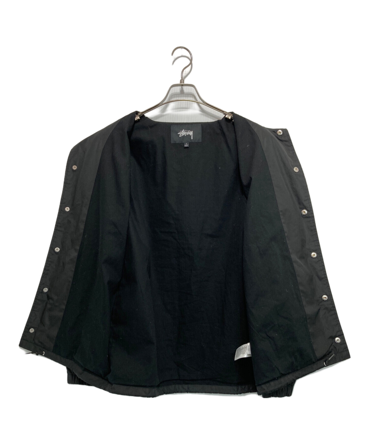 中古・古着通販】stussy (ステューシー) コーチジャケット ブラック