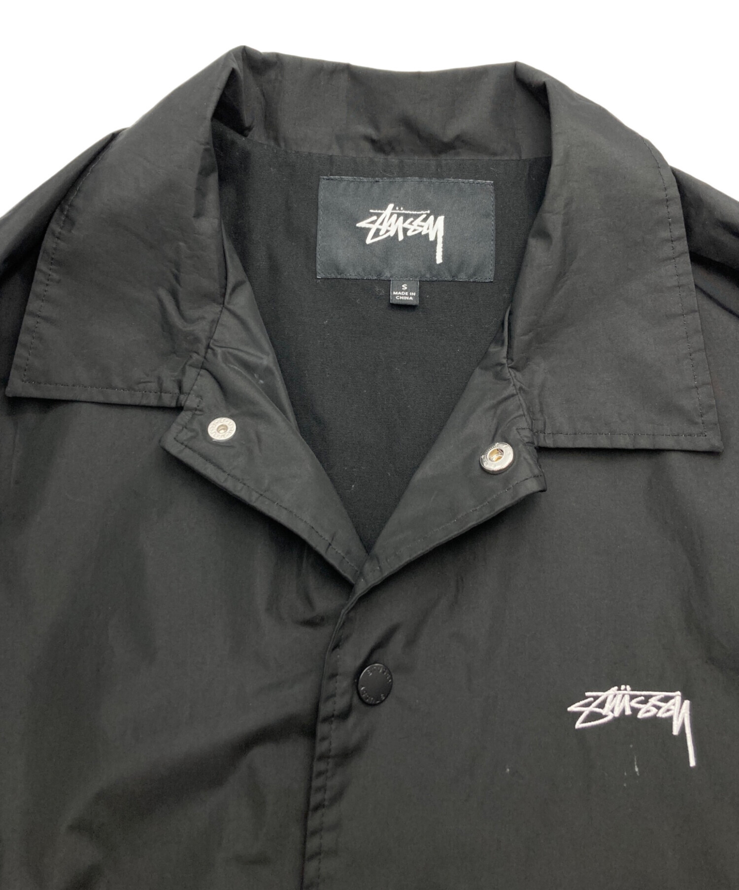 中古・古着通販】stussy (ステューシー) コーチジャケット ブラック