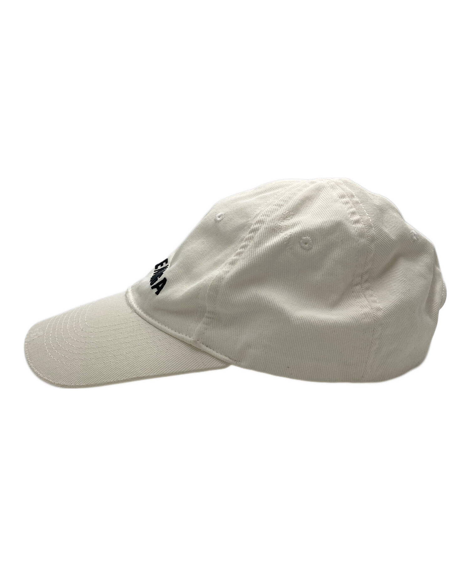 中古・古着通販】BALENCIAGA (バレンシアガ) ロゴキャップ ホワイト