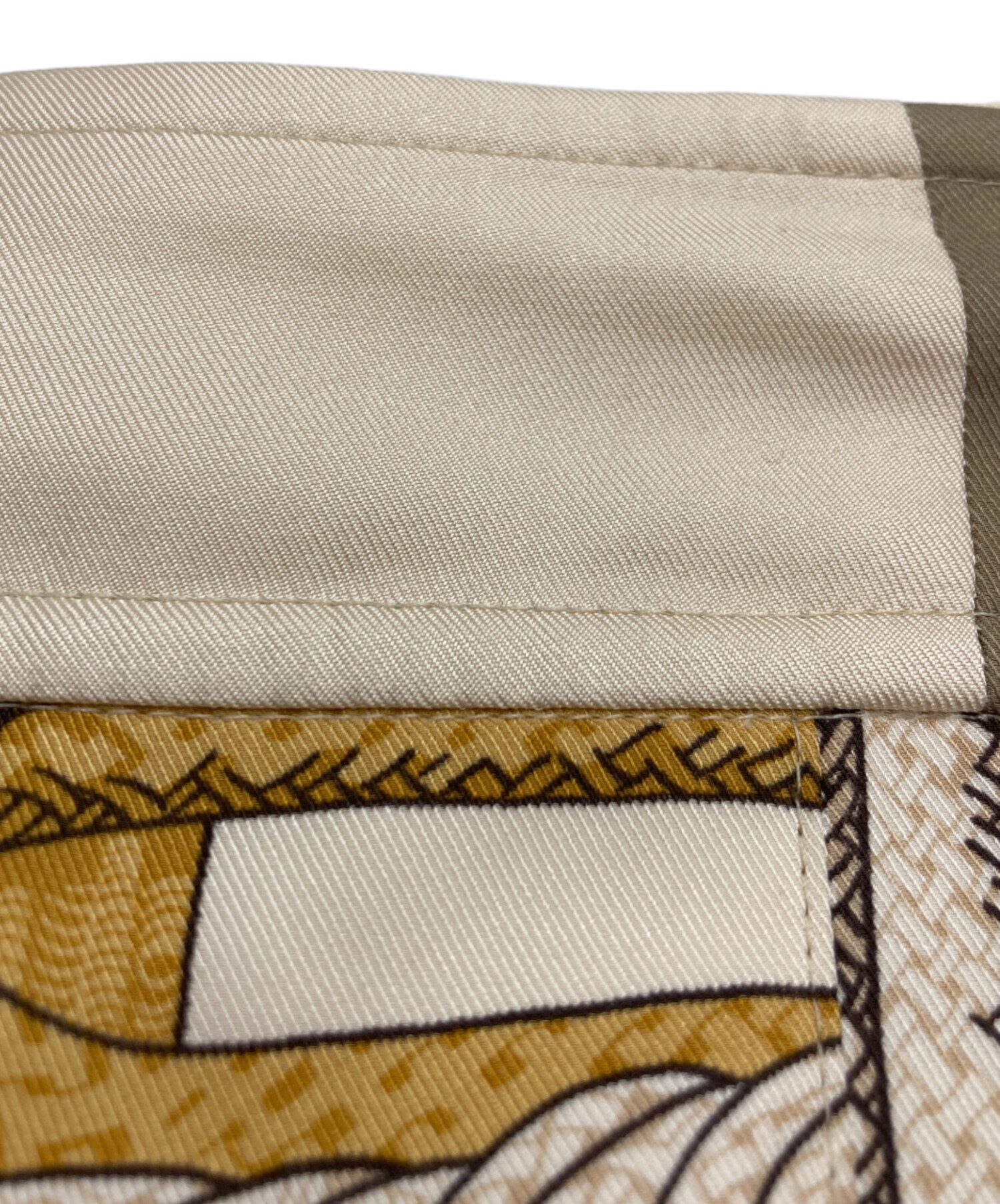 中古・古着通販】HERMES (エルメス) シルクスカーフスカート ベージュ