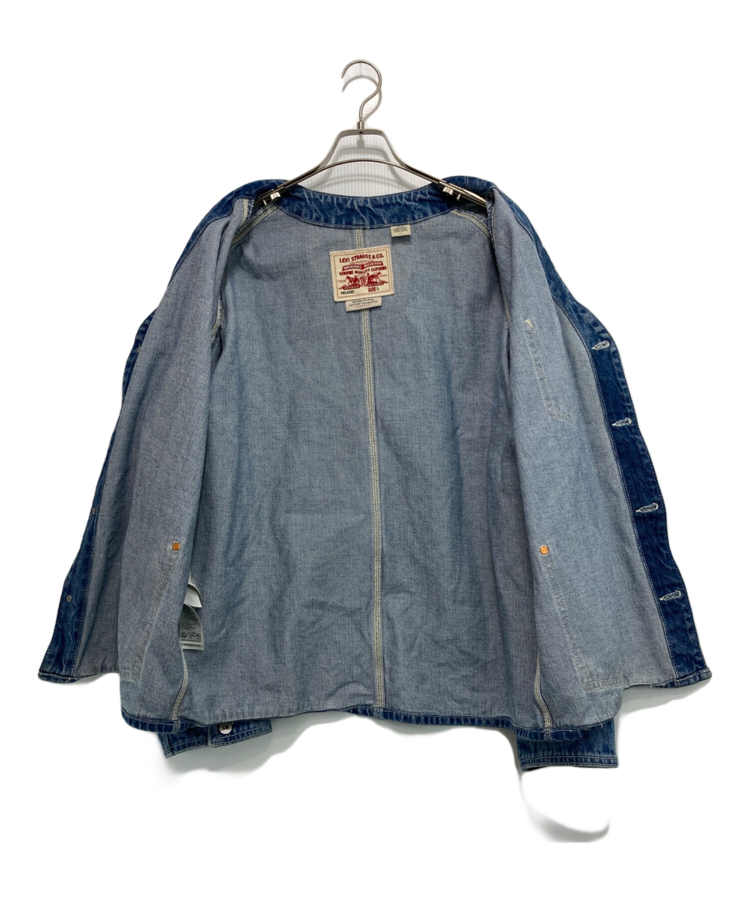 Levi's デニム カーディガン Lサイズ 中古・古着通販】LEVI'S (リーバイス) UNION ENGINEER デニム