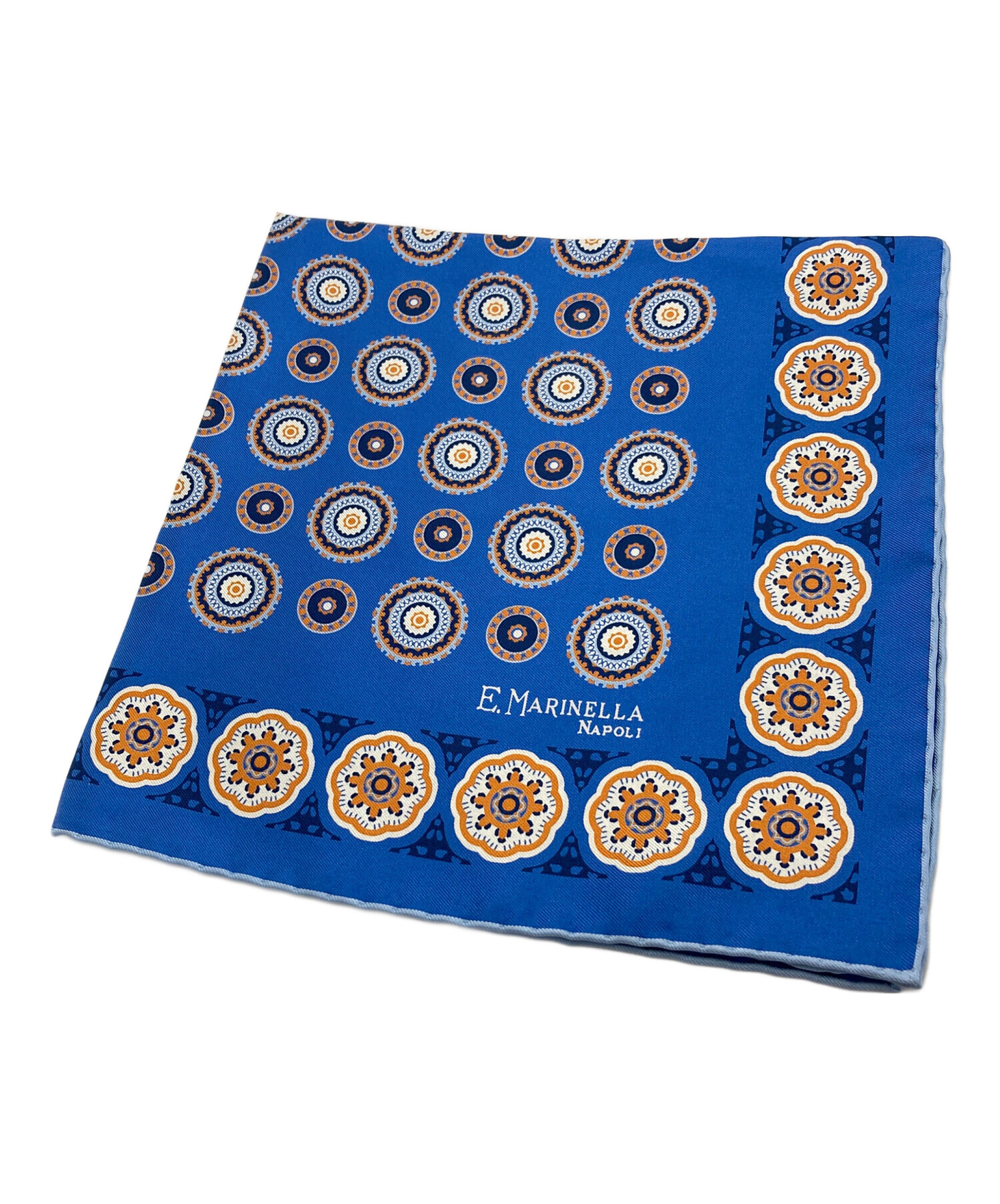 イーマリネッラ（E.Marinella） 中古・古着通販】E MARINELLA (イー マリネッラ) 総柄シルクスカーフ