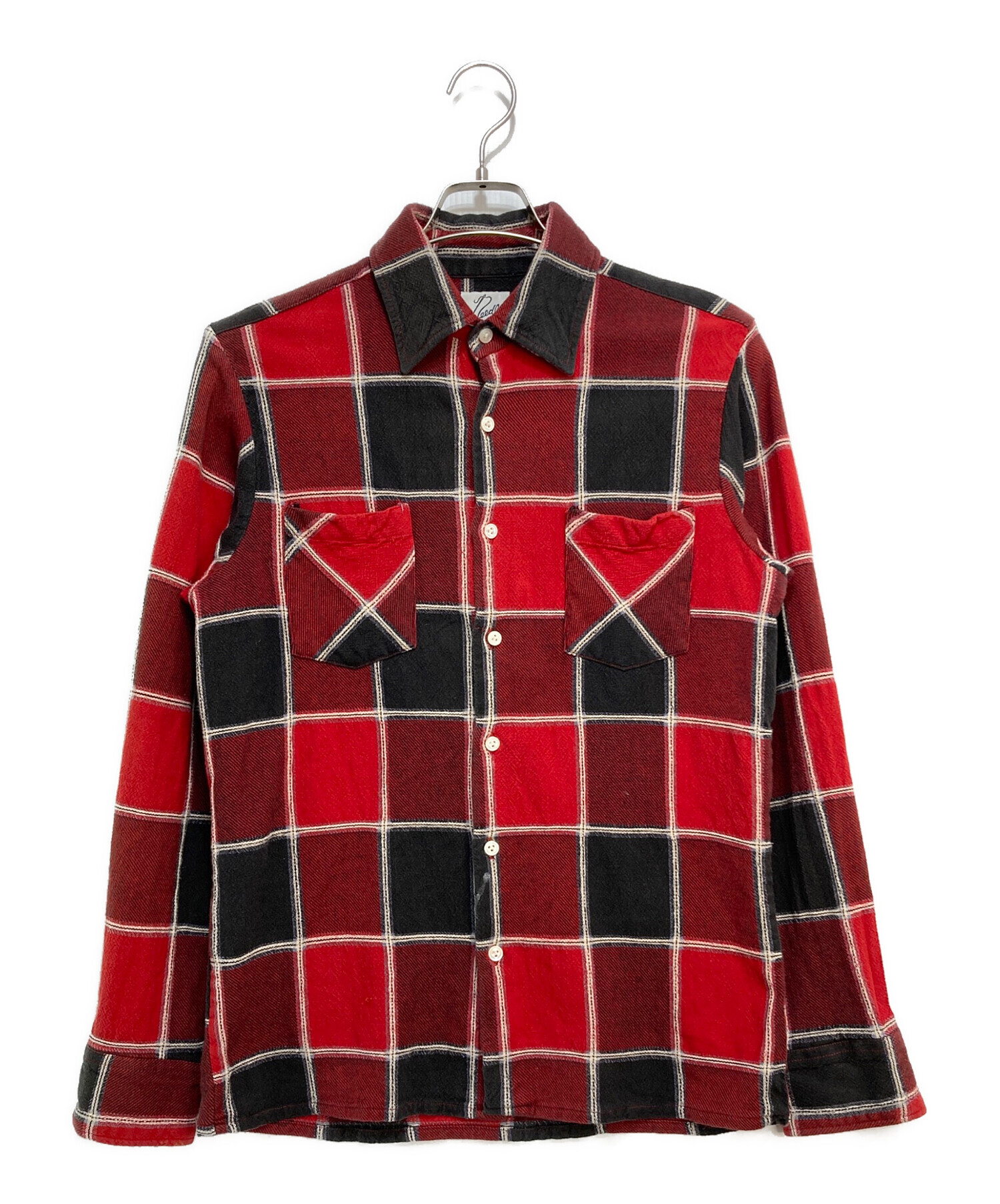 中古・古着通販】Needles (ニードルズ) チェックシャツ レッド サイズ