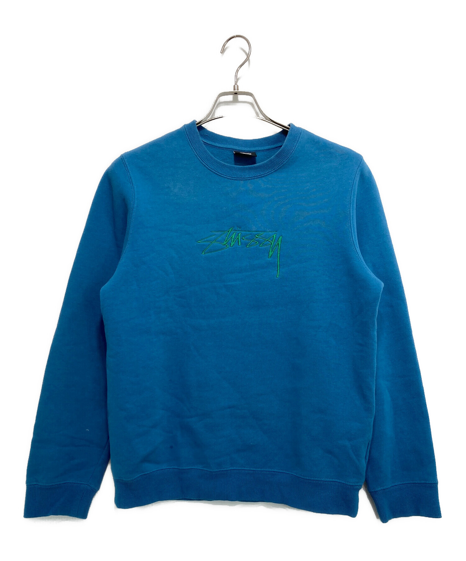 中古・古着通販】stussy (ステューシー) センター刺繍ロゴクルーネック 