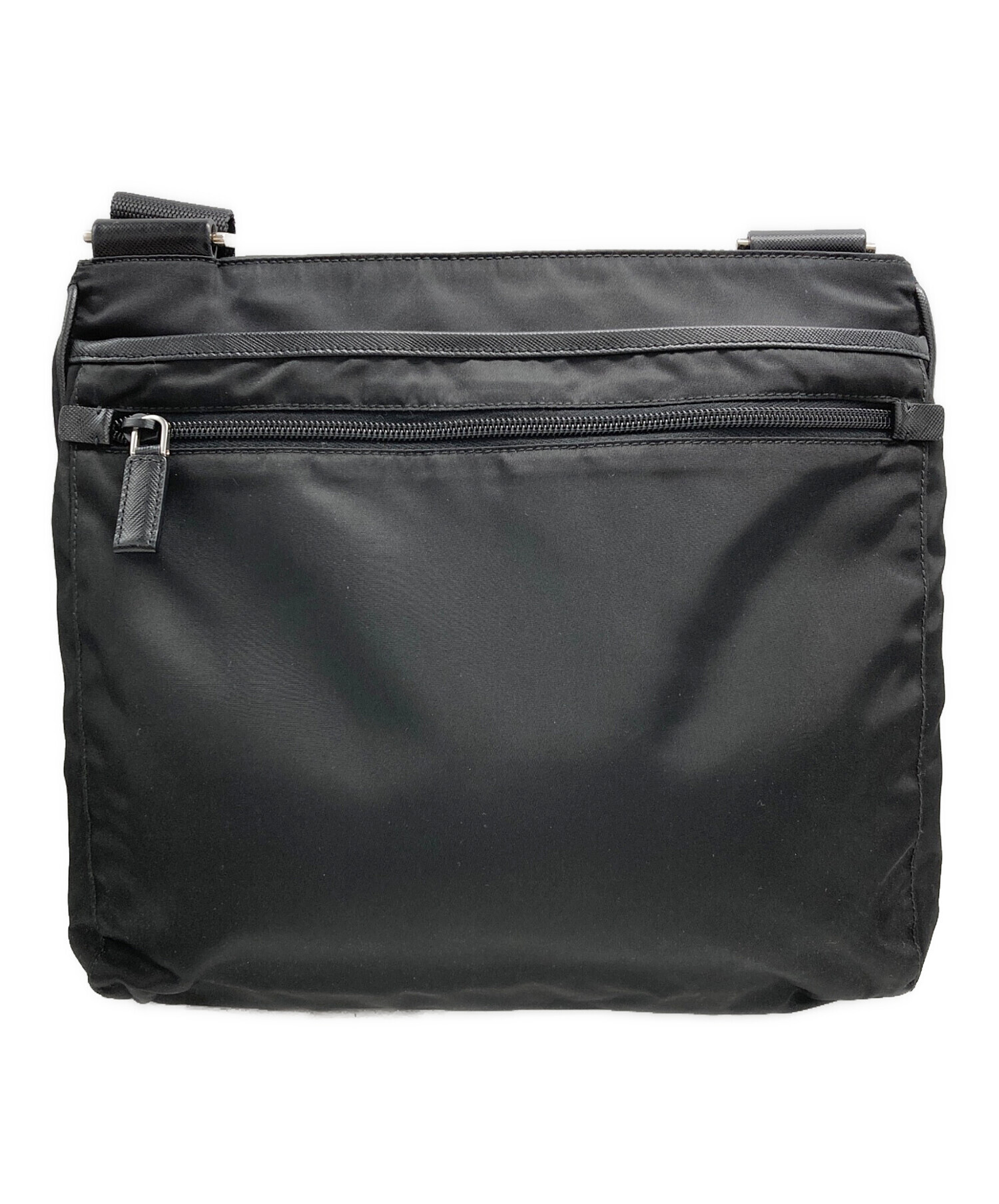 中古・古着通販】PRADA (プラダ) ナイロンショルダーバッグ ブラック