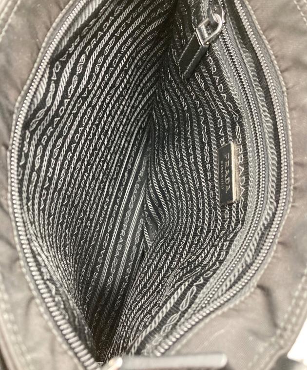 中古・古着通販】PRADA (プラダ) ナイロンショルダーバッグ ブラック