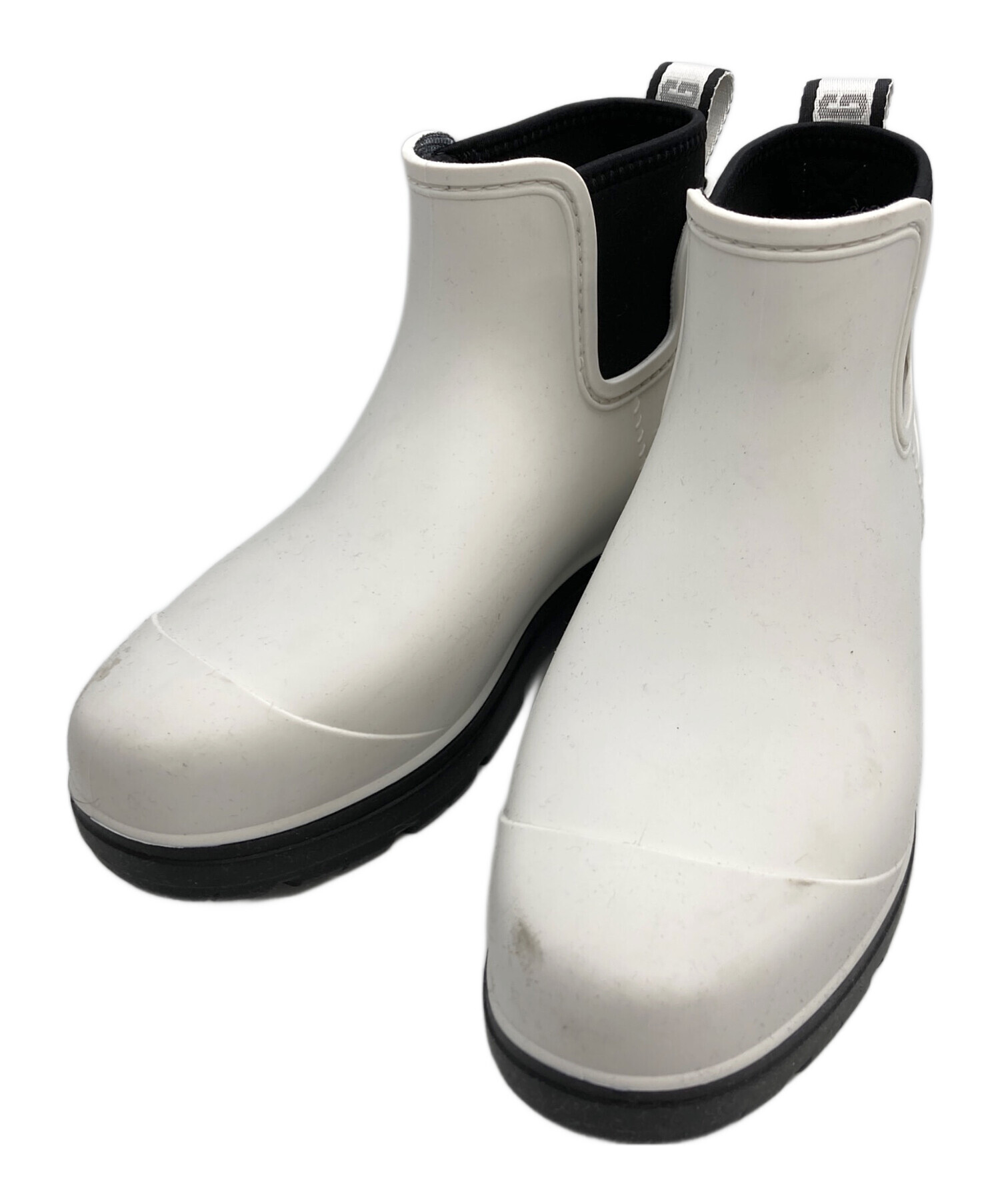 中古・古着通販】UGG (アグ) サイドゴア ラバー レインブーツ ホワイト