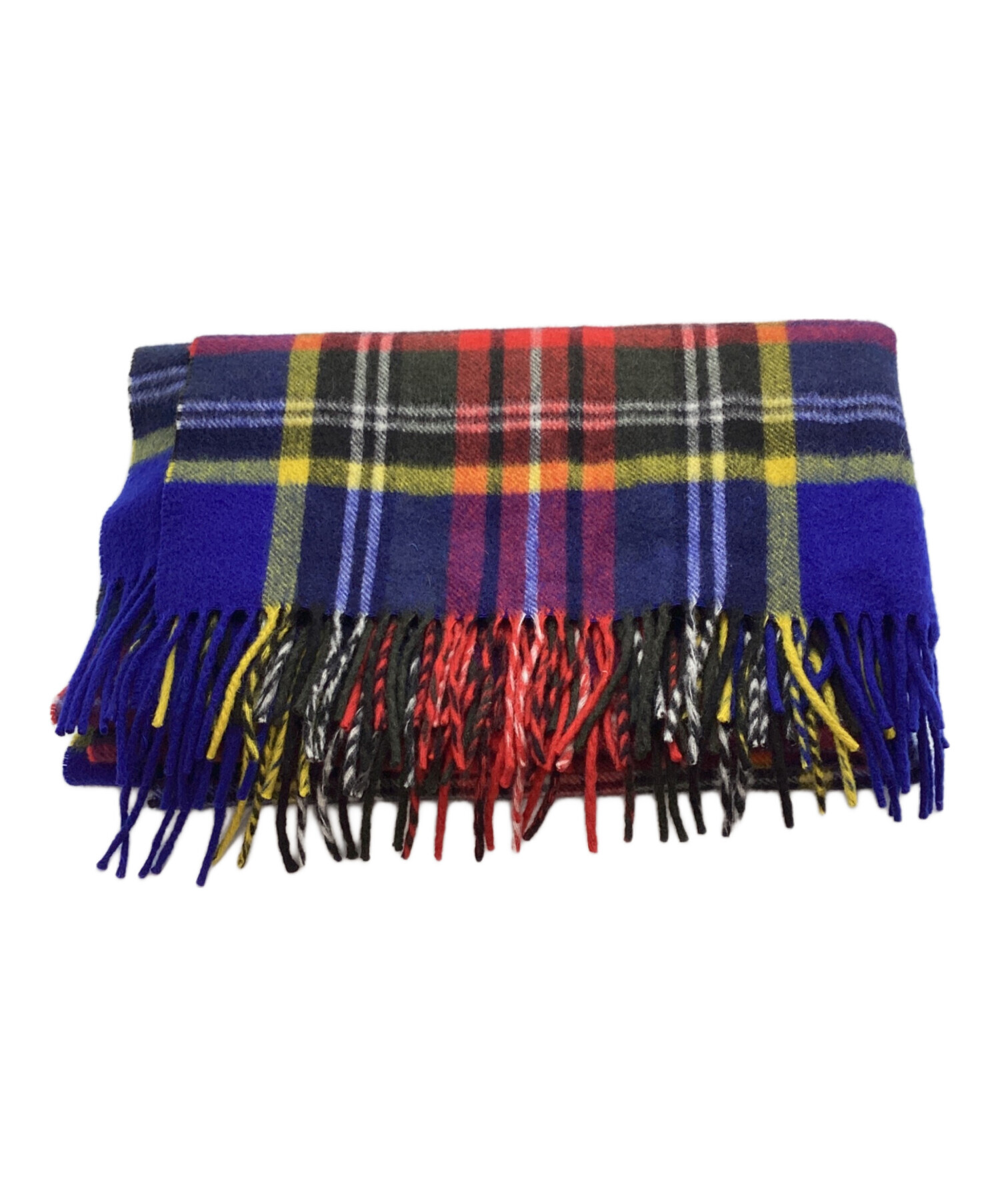 Joshua Ellis カシミヤ ストール マルチカラー 中古・古着通販】JOSHUA ELLIS (ジョシュア エリス) 大判カシミヤ