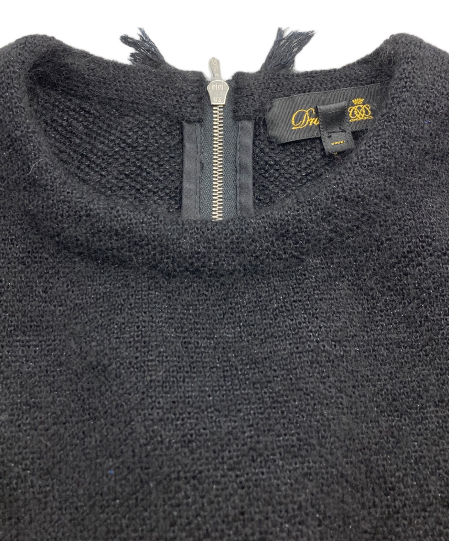 Drawer ドゥロワー アルパカニット　ザックリニット　フリンジ drawer フリンジアルパカニット Drawer (ドゥロワー) フリンジアルパカ