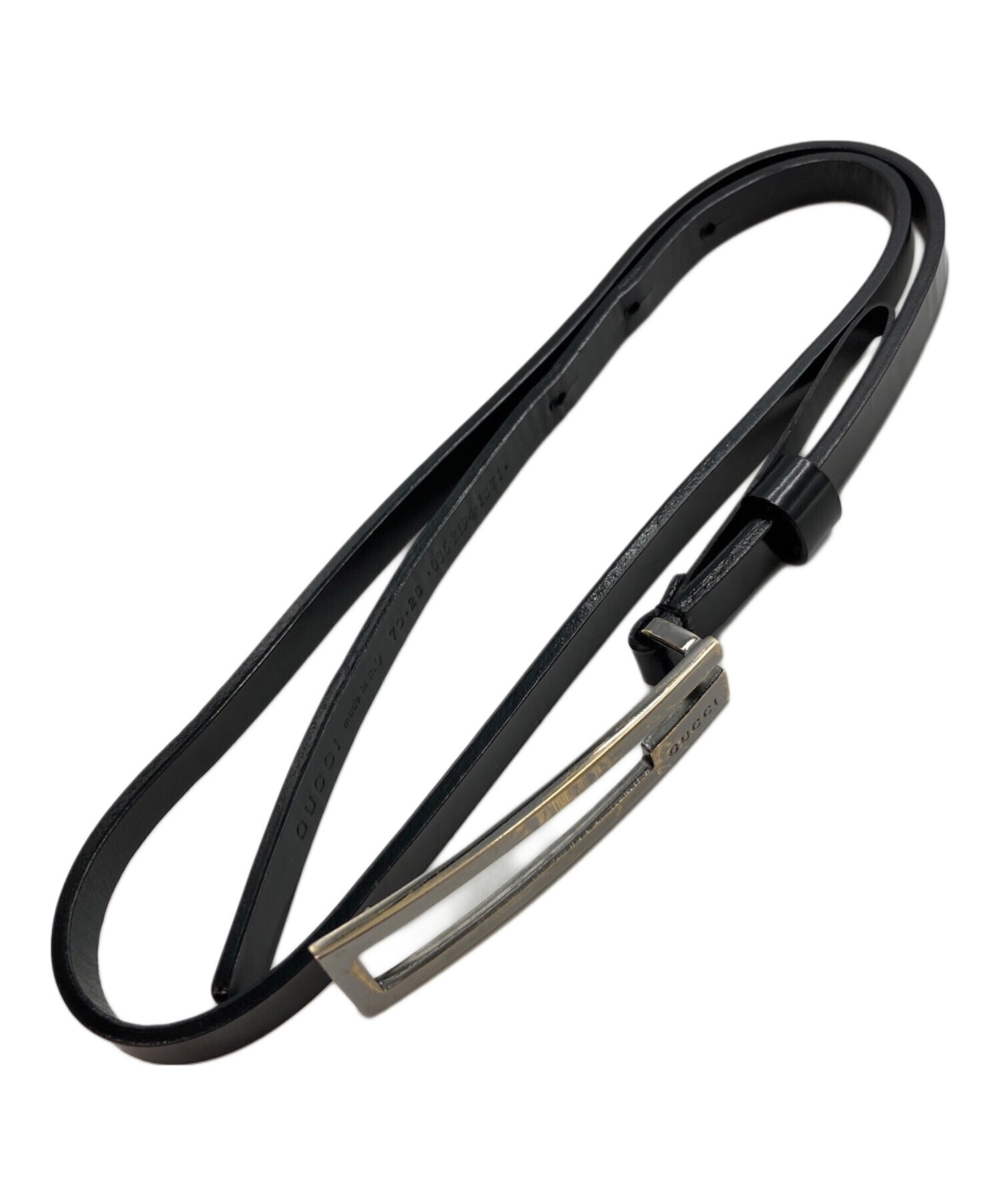 中古・古着通販】GUCCI (グッチ) ナロー ベルト 使用感有 サイズ:70