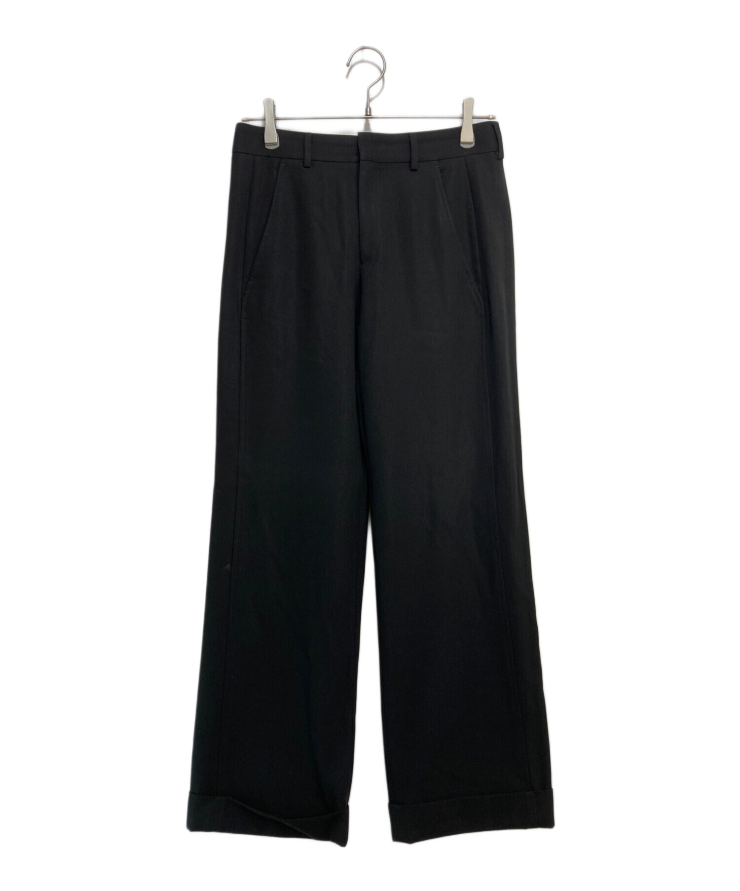 中古・古着通販】GUCCI (グッチ) ウールスラックス ブラック サイズ:38