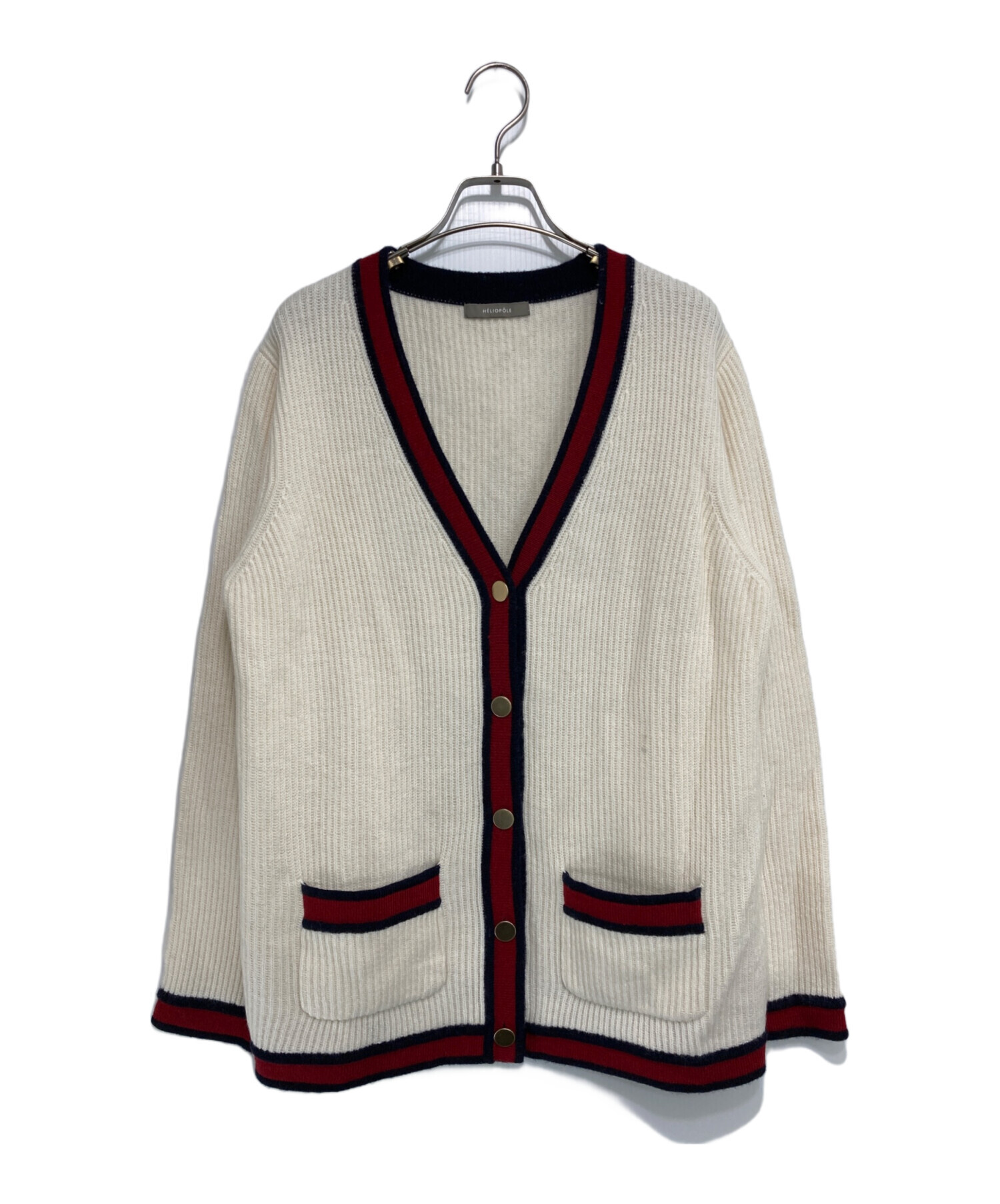 中古・古着通販】heliopole (エリオポール) WOOL NYLON LIB CARDIGAN